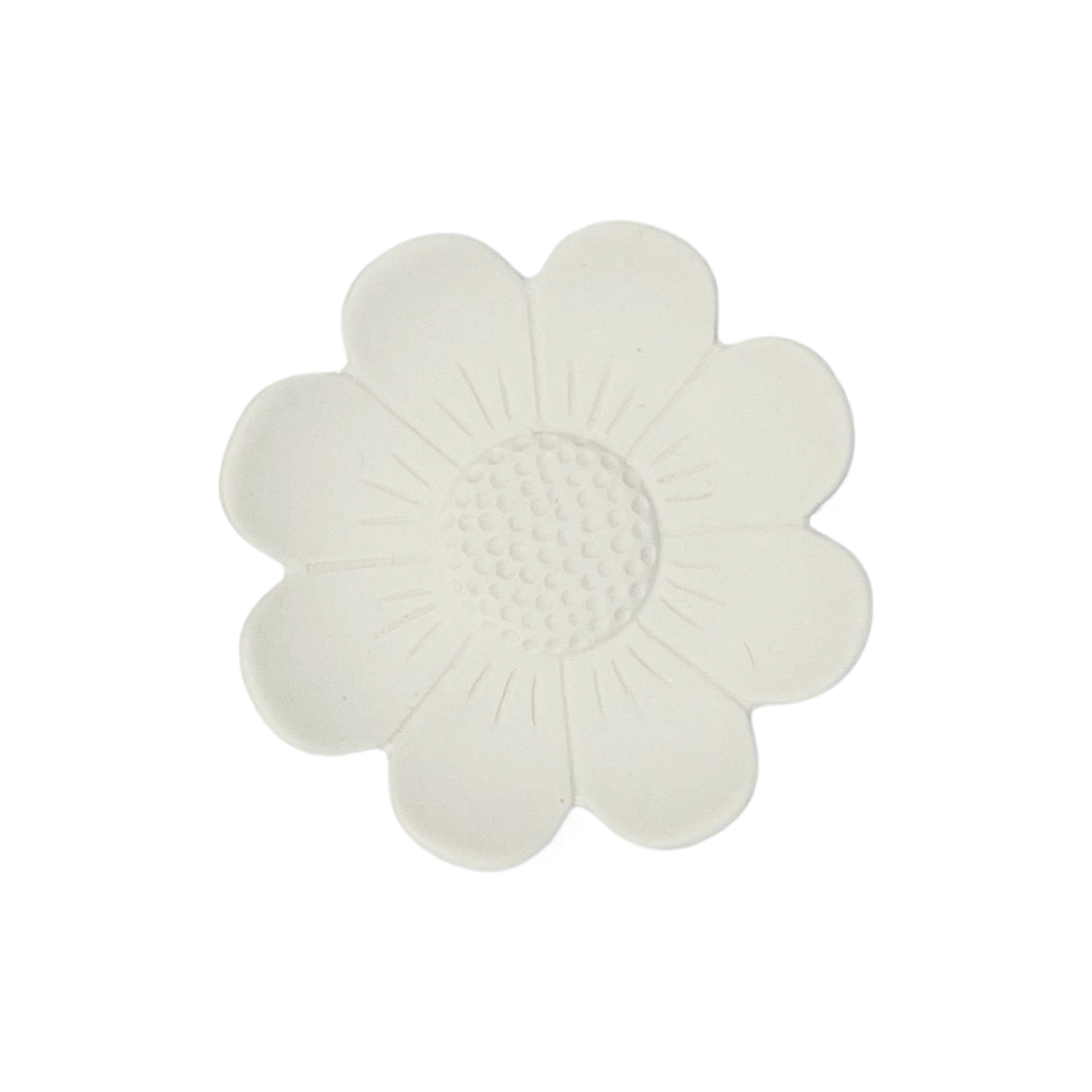4&#x22; Flower-Shaped DIY Ceramic Trinket Tray by Make Market&#xAE;