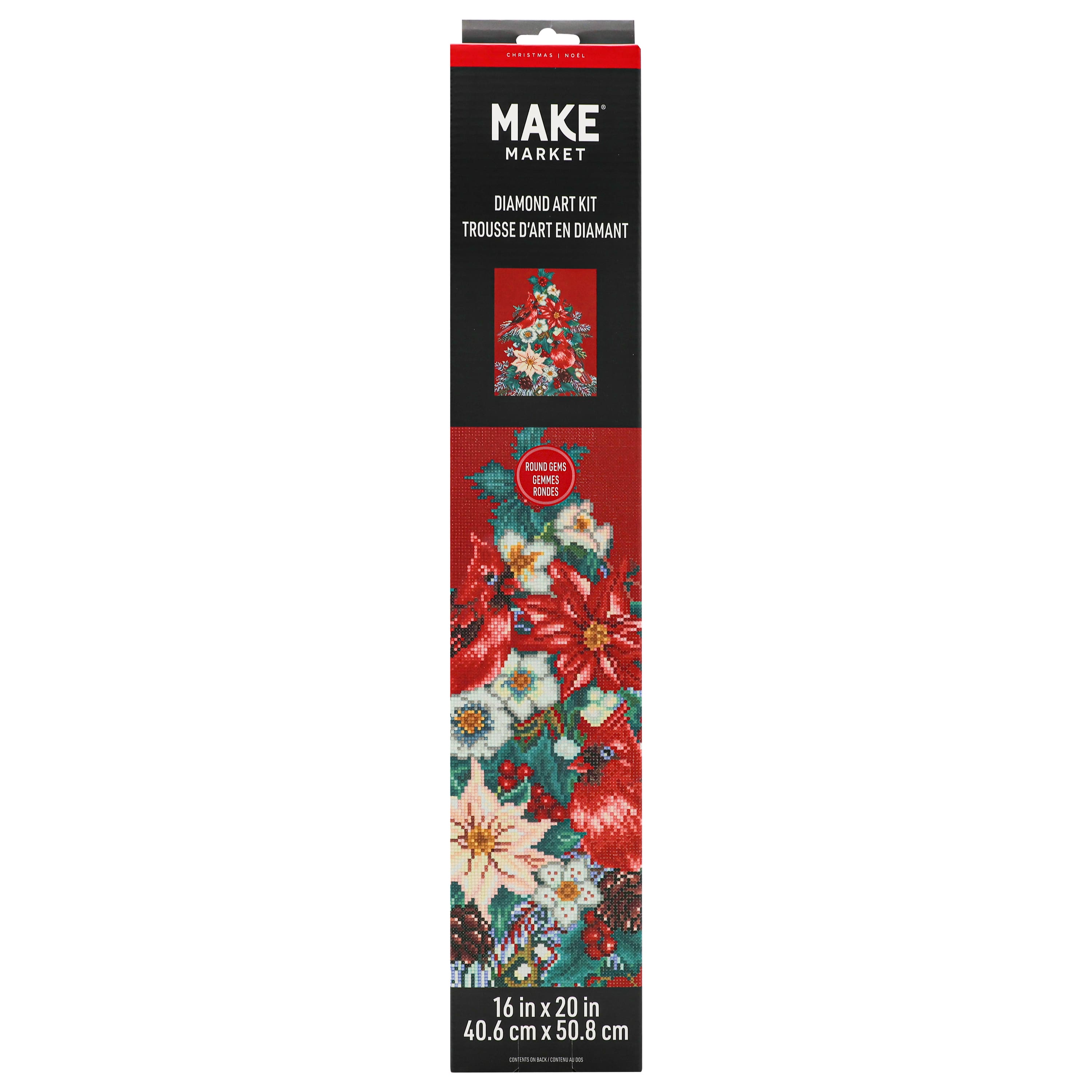16&#x22; x 20&#x22; Cardinals Diamond Art Kit by Make Market&#xAE;