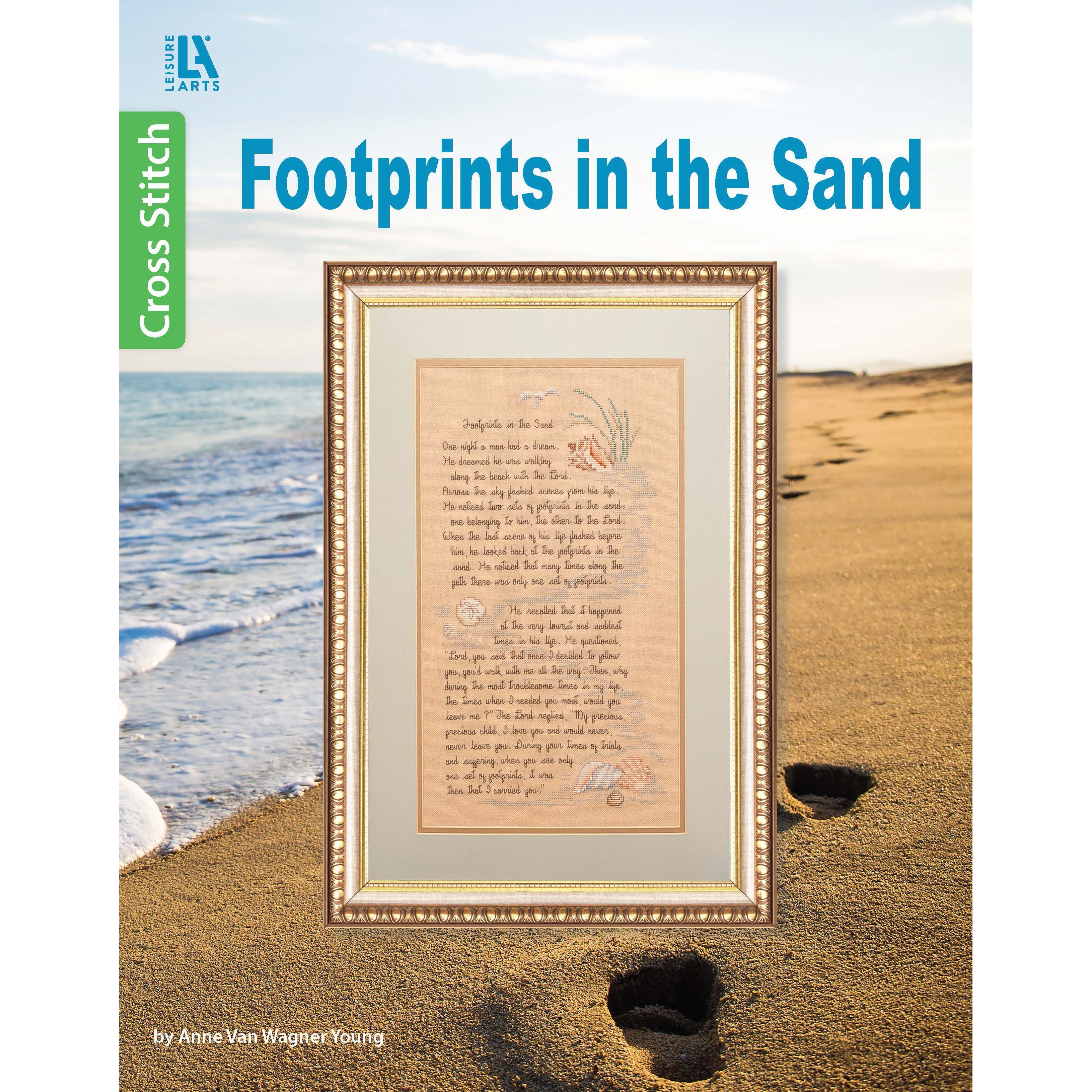 Leisure Arts® Cross Stitch Footprints in the Sand Book