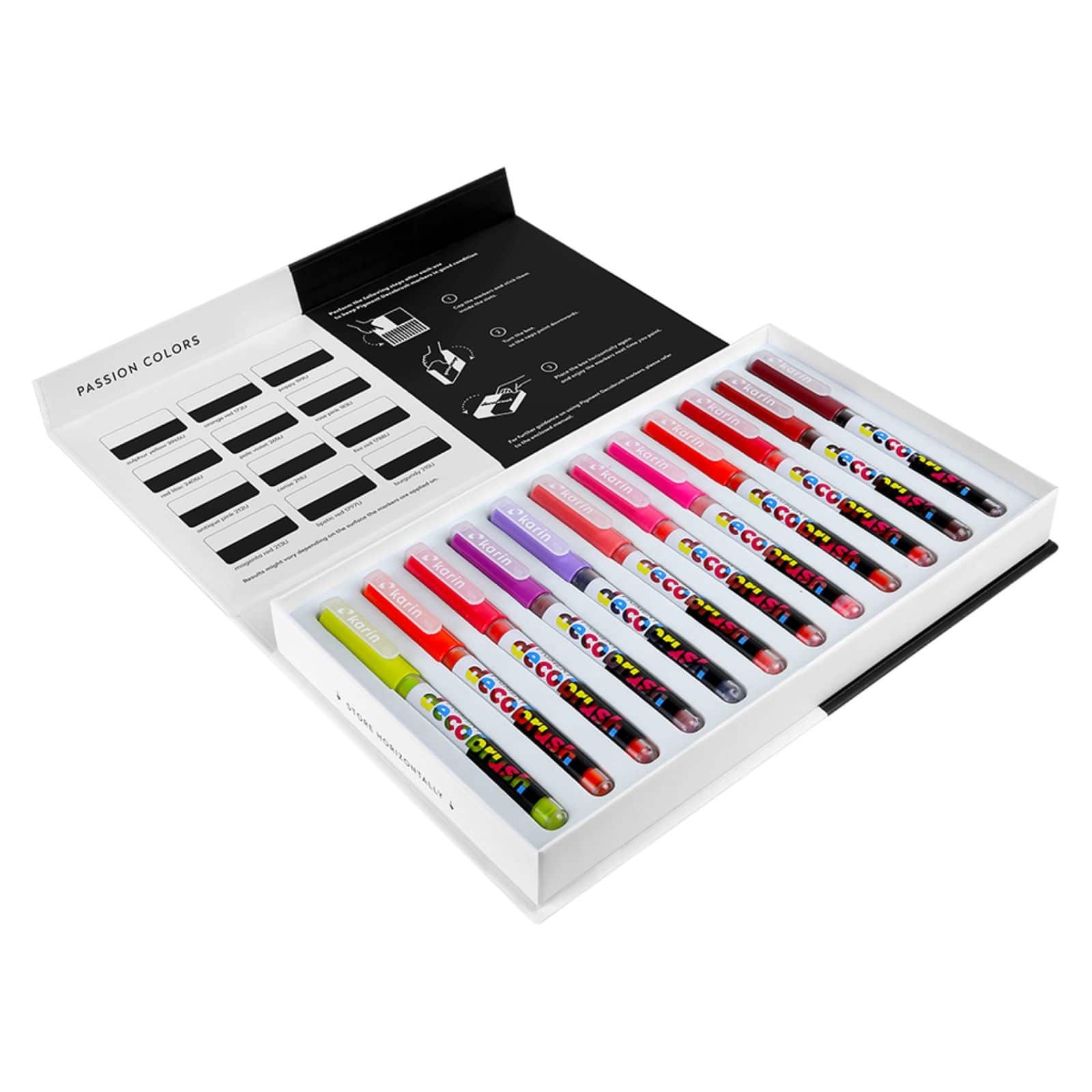 Karin Decobrush Passion Colors Pigment Markers, 12ct.