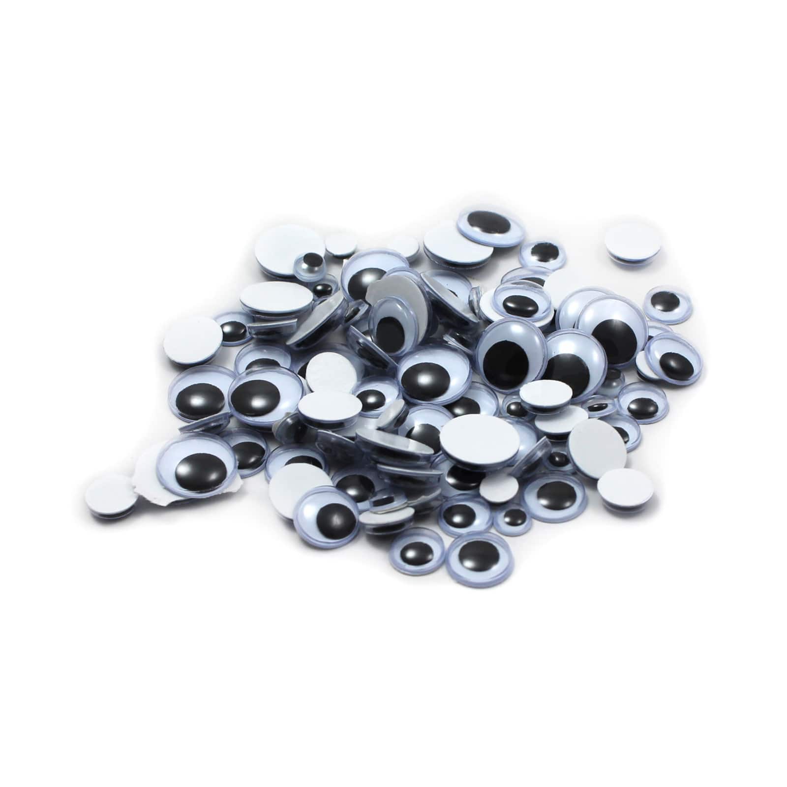 Charles Leonard Peel'n Stick Wiggle Eyes, 12 Packs of 100