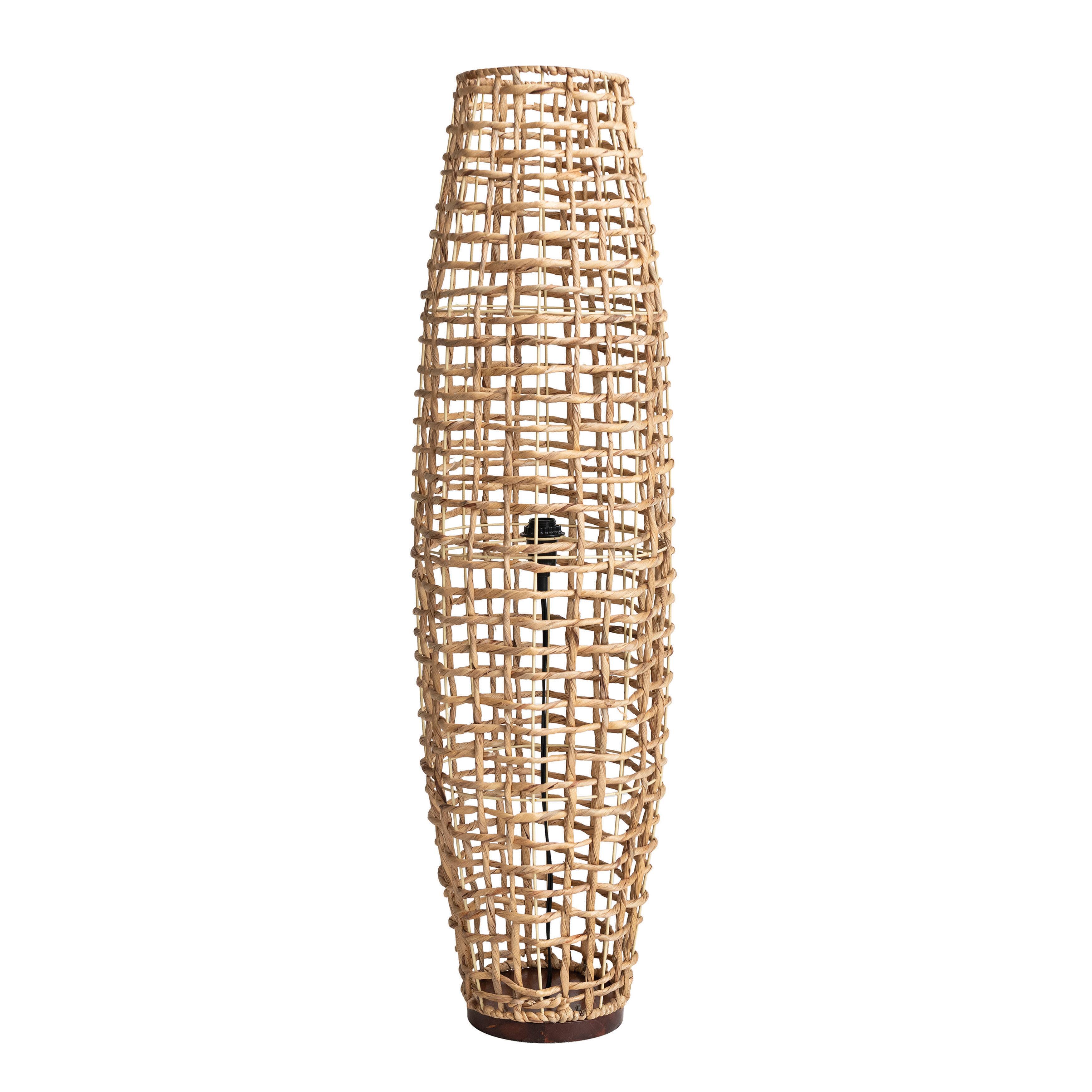 Hello Honey® Natural Modern Woven Seagrass Floor Lamp
