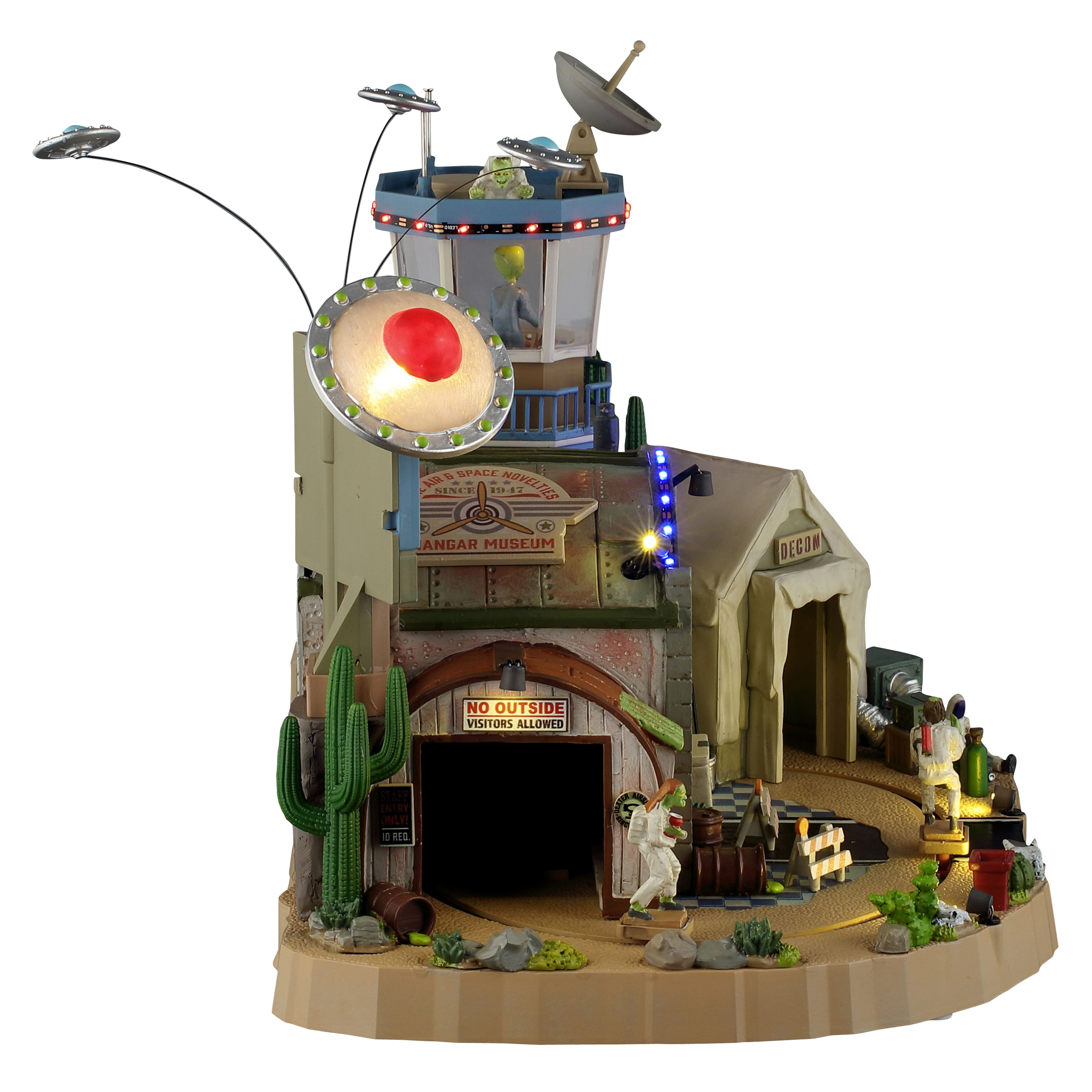 Lemax&#xAE; Spooky Town&#xAE; The Air &#x26; Space Novelties Hangar Museum