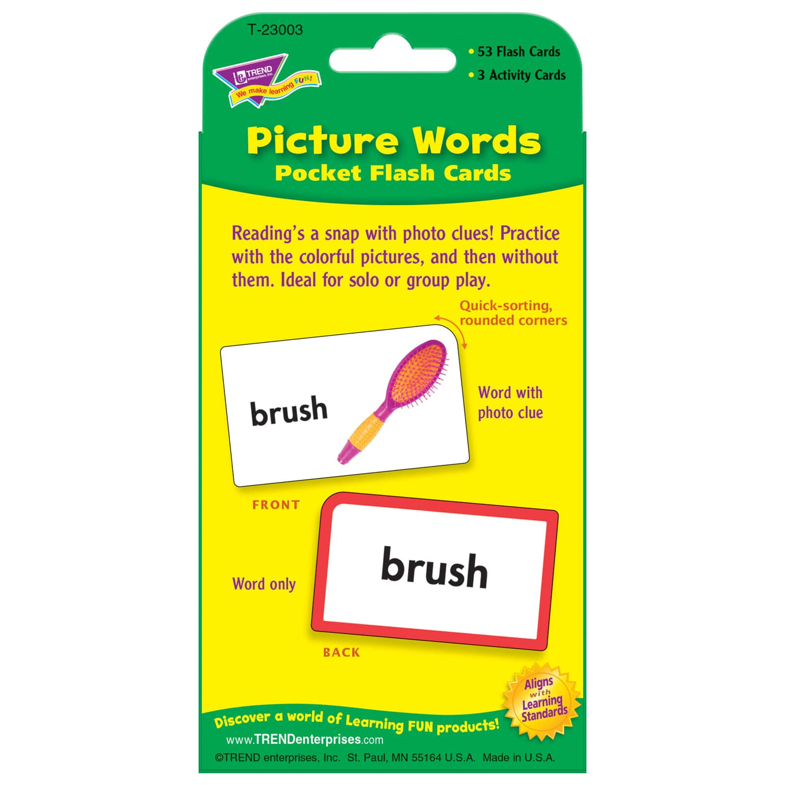 Find the Trend Enterprises® Picture Words Flash Cards, 12ct. at ...