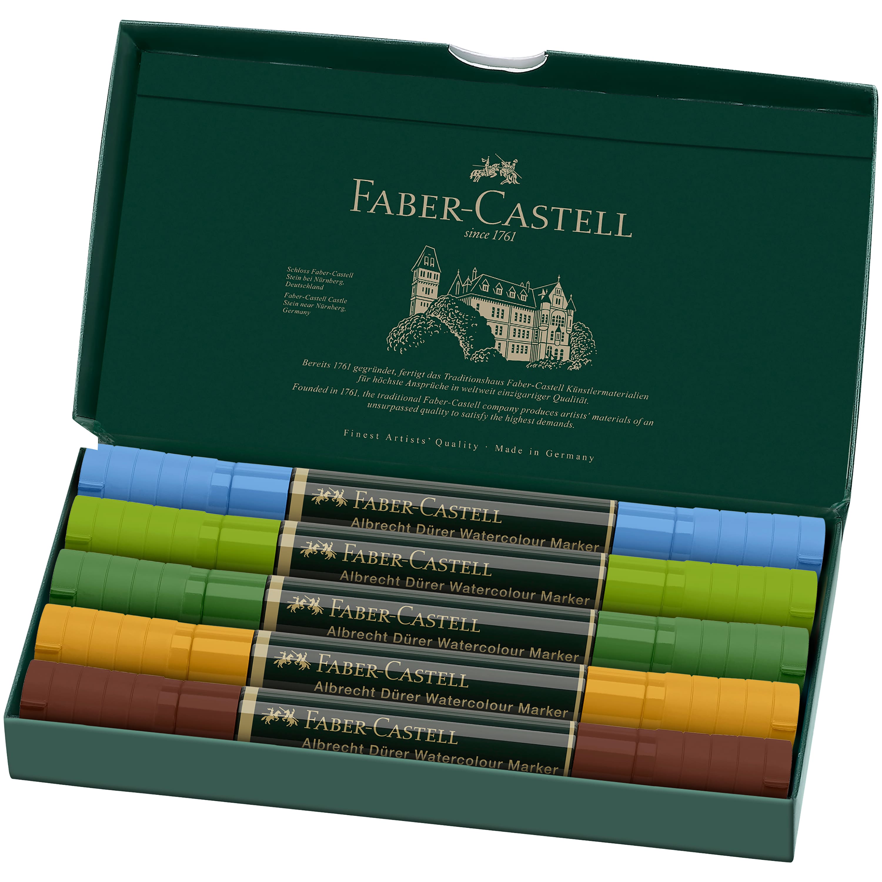 Faber-Castell&#xAE; Arbrecht D&#xFC;rer 5-Piece Watercolor Marker Set
