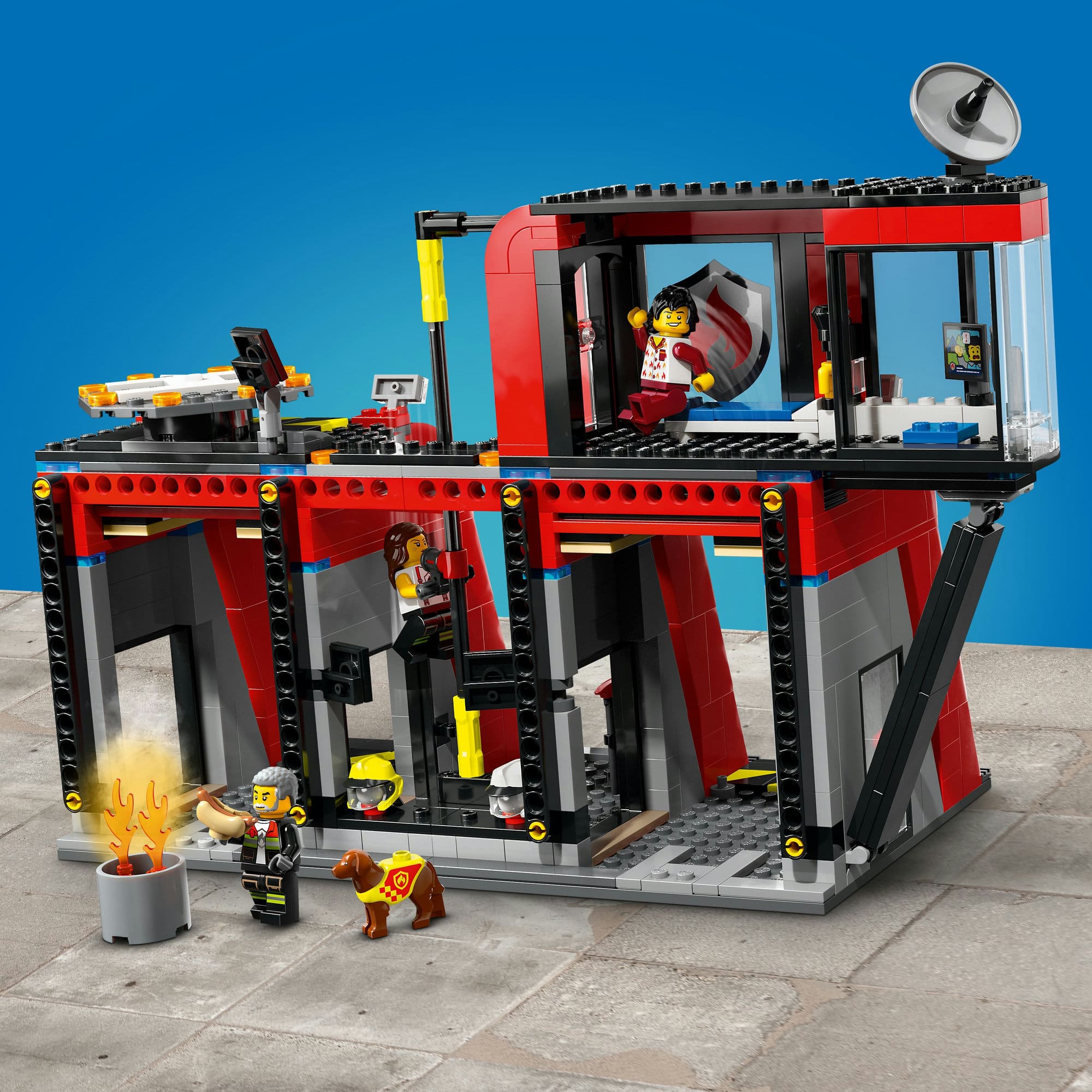 LEGO&#xAE; City Fire Station with Fire Truck Playset 60414