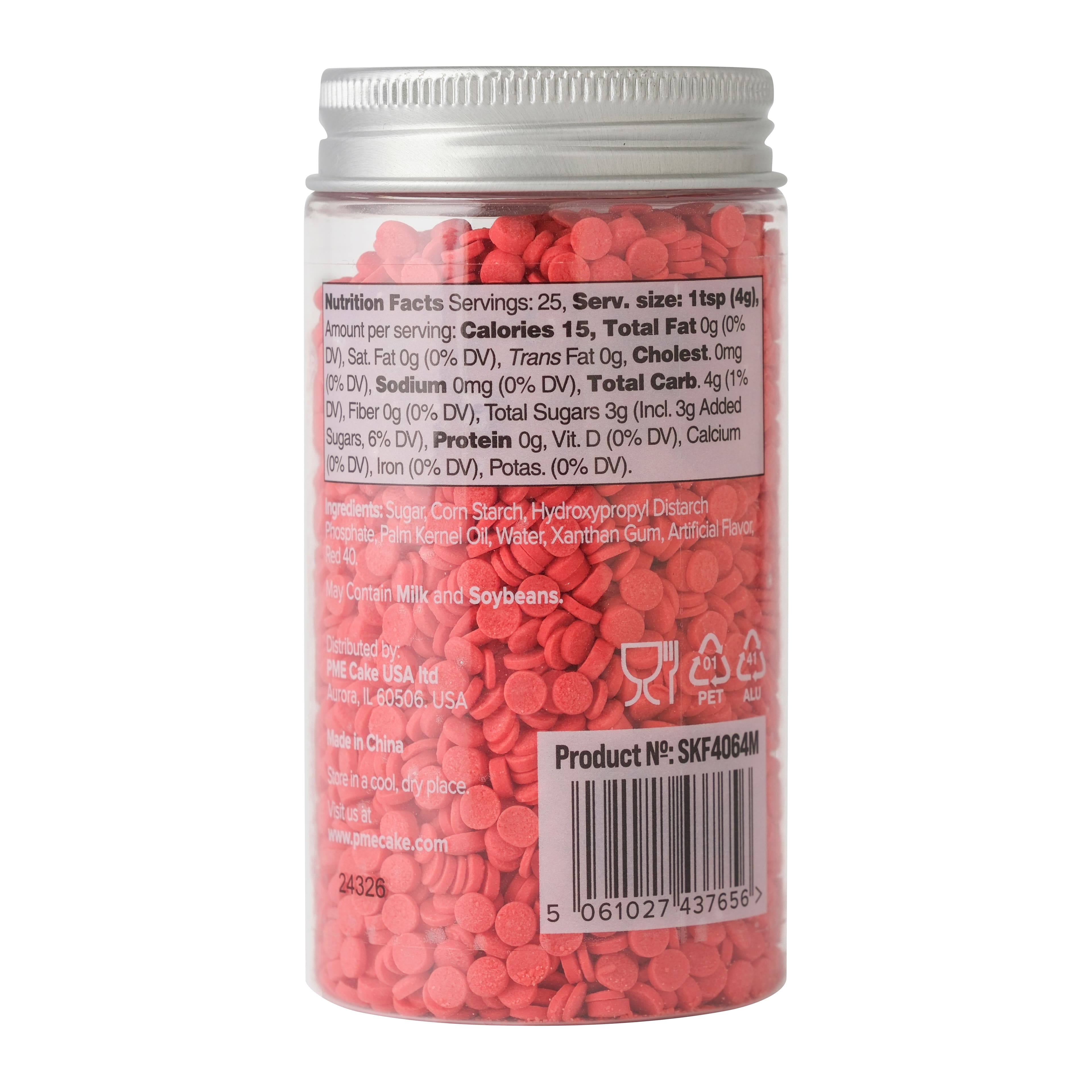 PME Cake Sweet Street&#xAE; 3.5oz. Flat Round Confetti Sprinkles