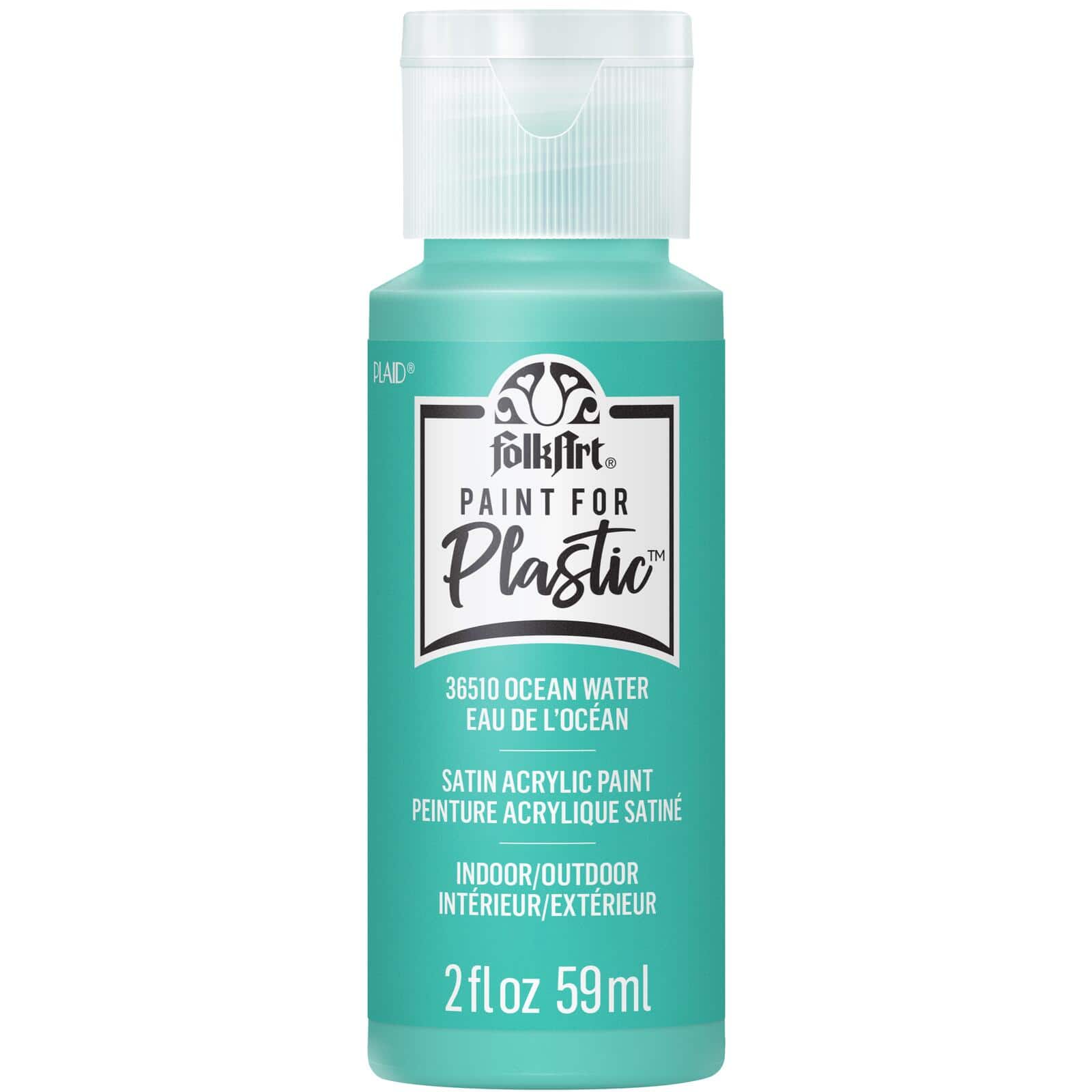 FolkArt &#xAE; Paint For Plastic&#x2122; Satin Acrylic Paint