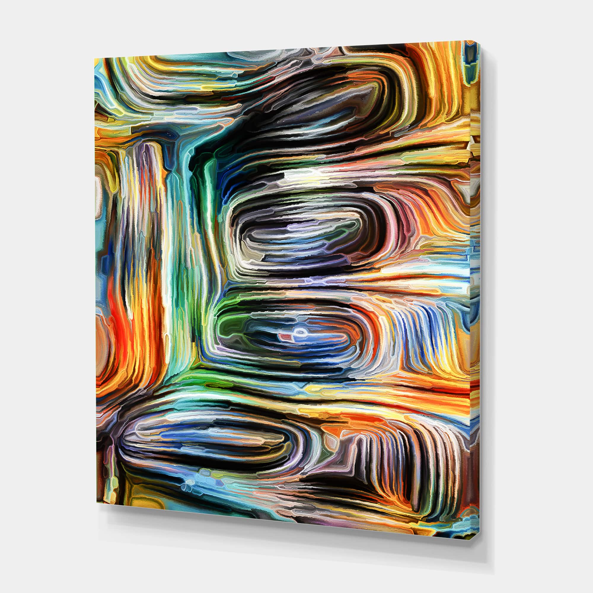 Designart - Colour Fusion VII - Modern Canvas Wall Art Print, Size