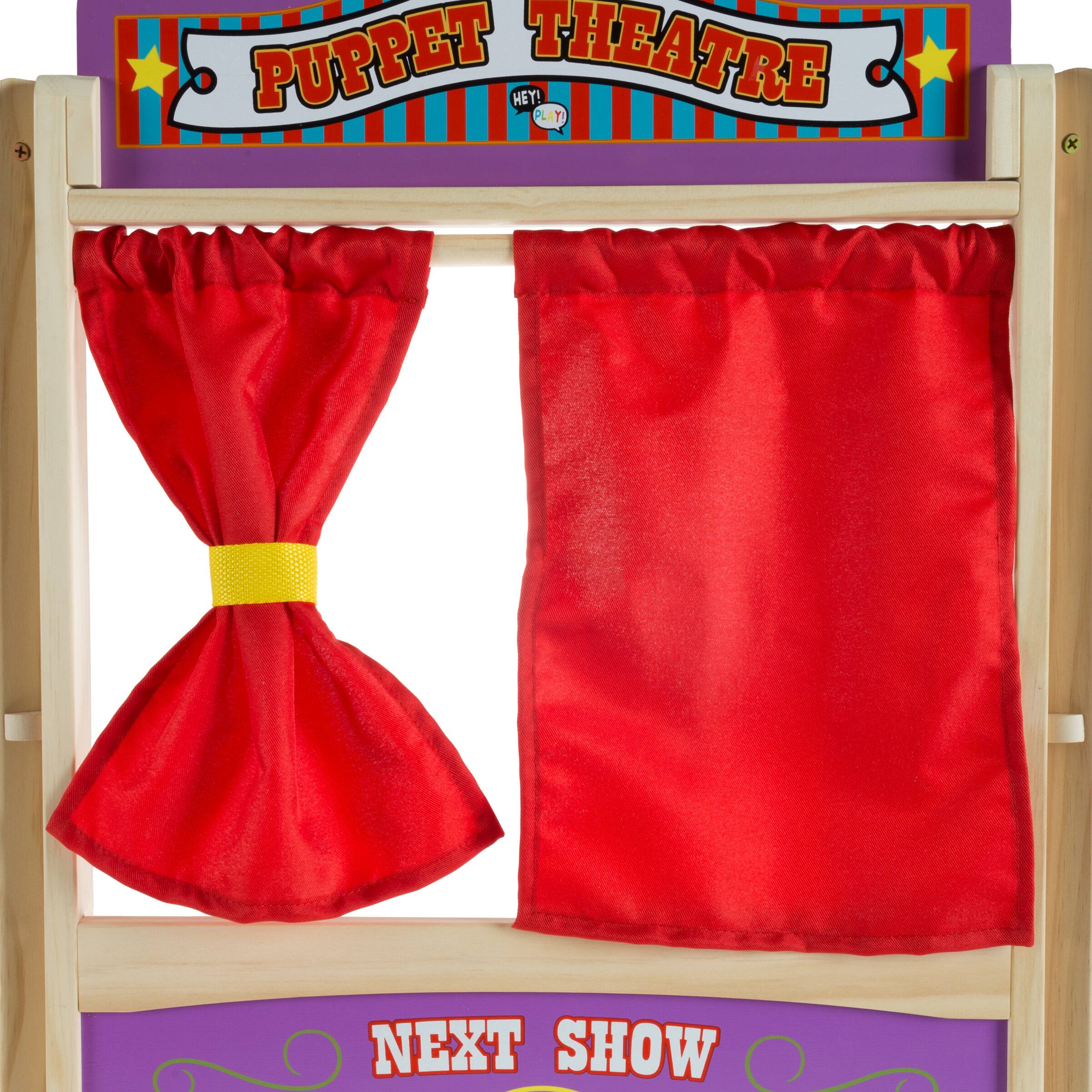 Toy Time Wooden Tabletop Puppet Theater