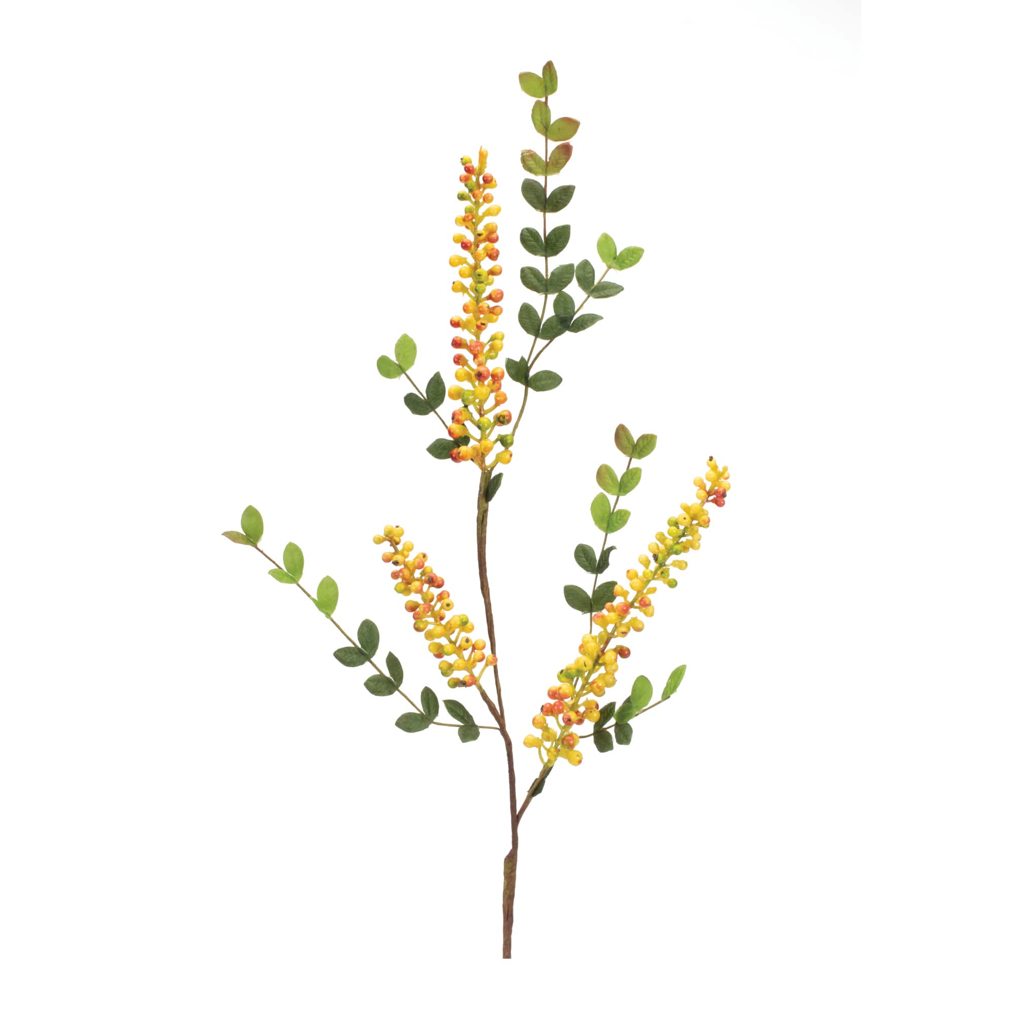 32" Yellow Berry Foliage Sprays, 6ct.
