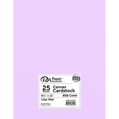 PA Paper™ Accents 8.5 x 11 80lb. Canvas Cardstock Paper, 25 Sheets, Michaels