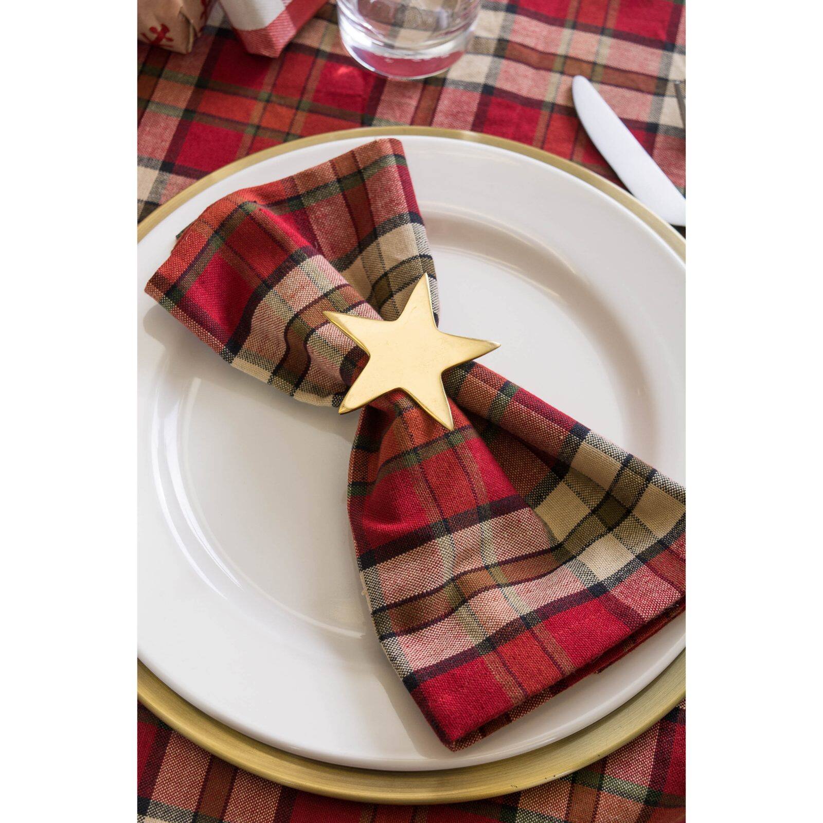 DII® Gold Star Napkin Rings, 6ct.
