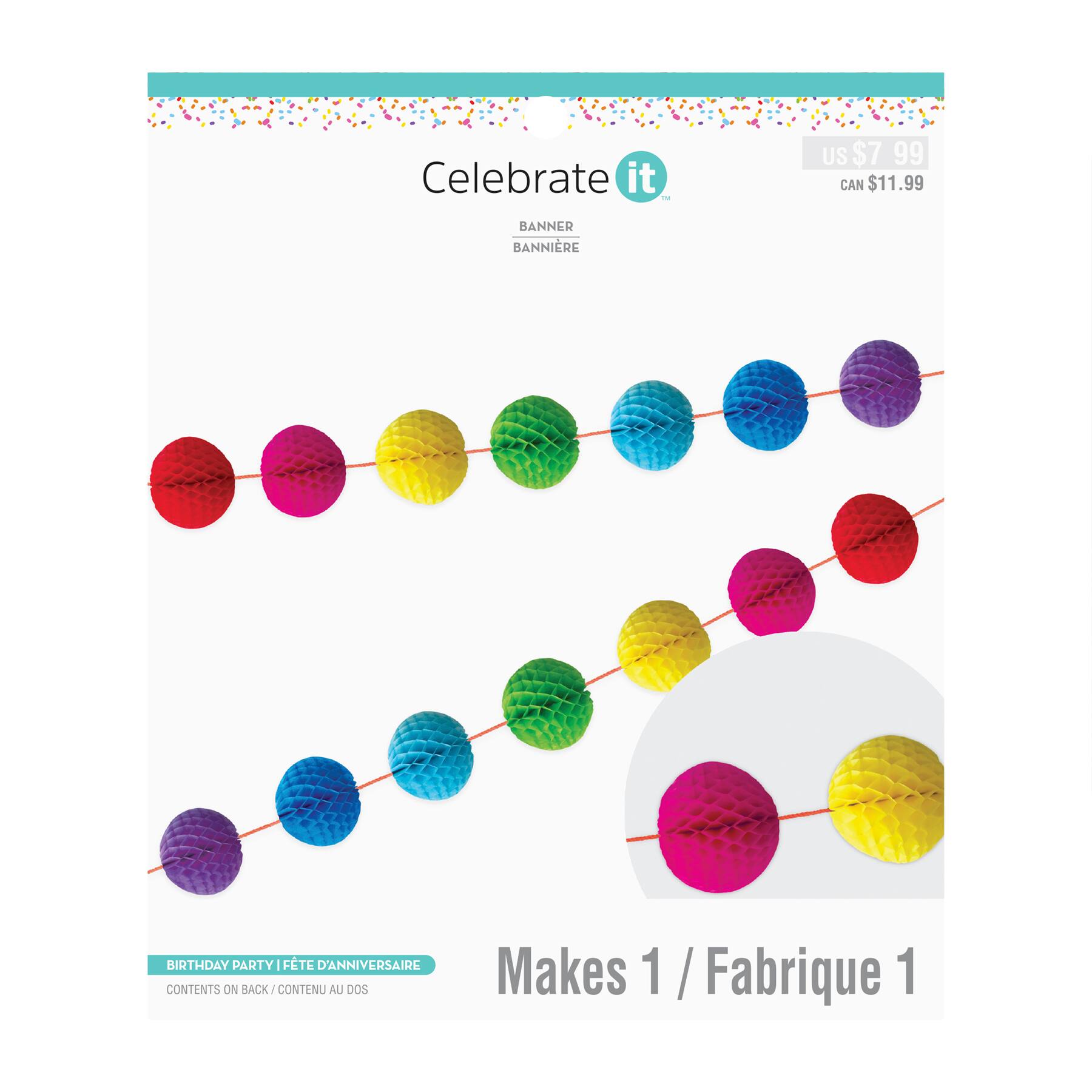 Round Honeycomb Banner By Celebrate It Michaels