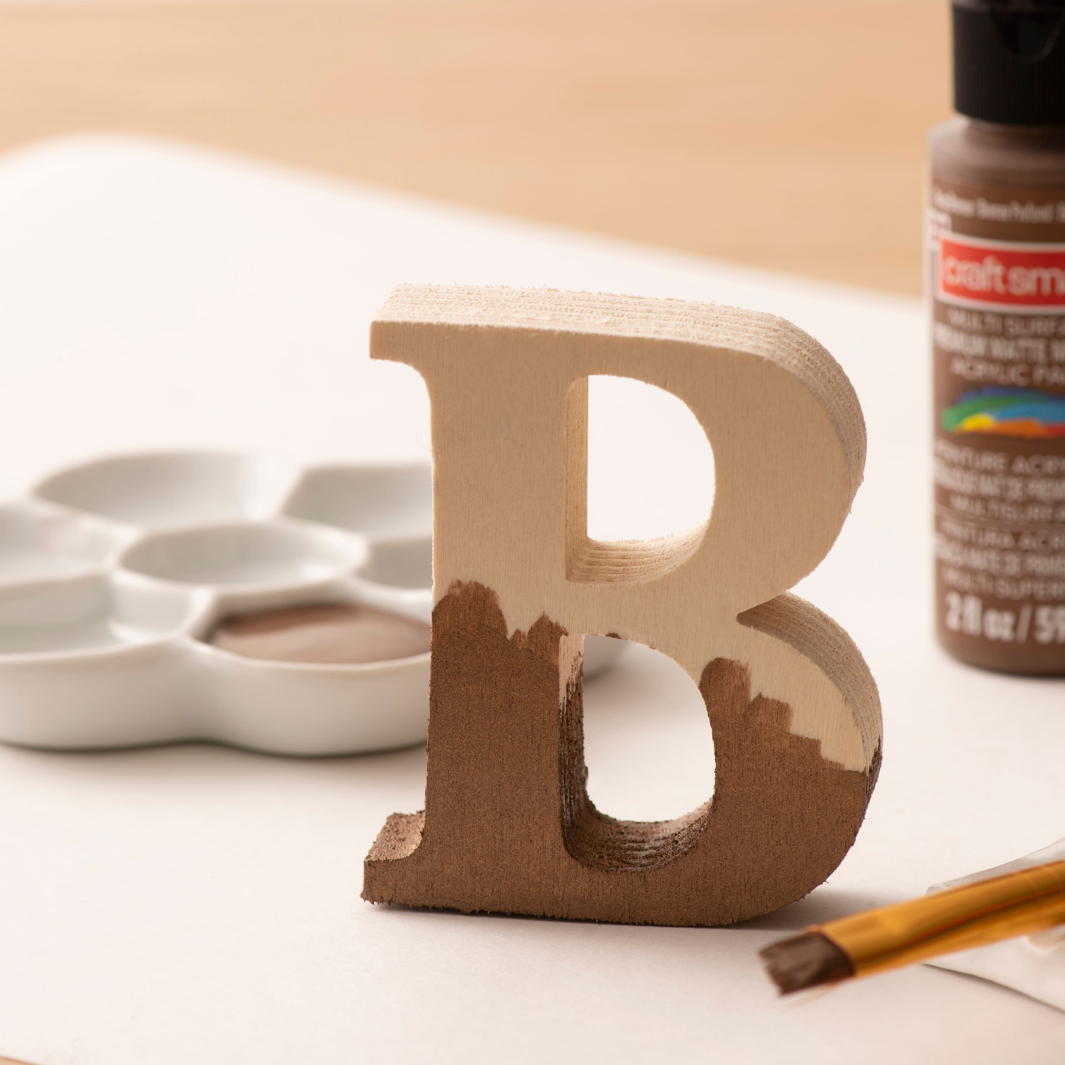 3&#x22; Chunky Wood Letter by Make Market&#xAE;