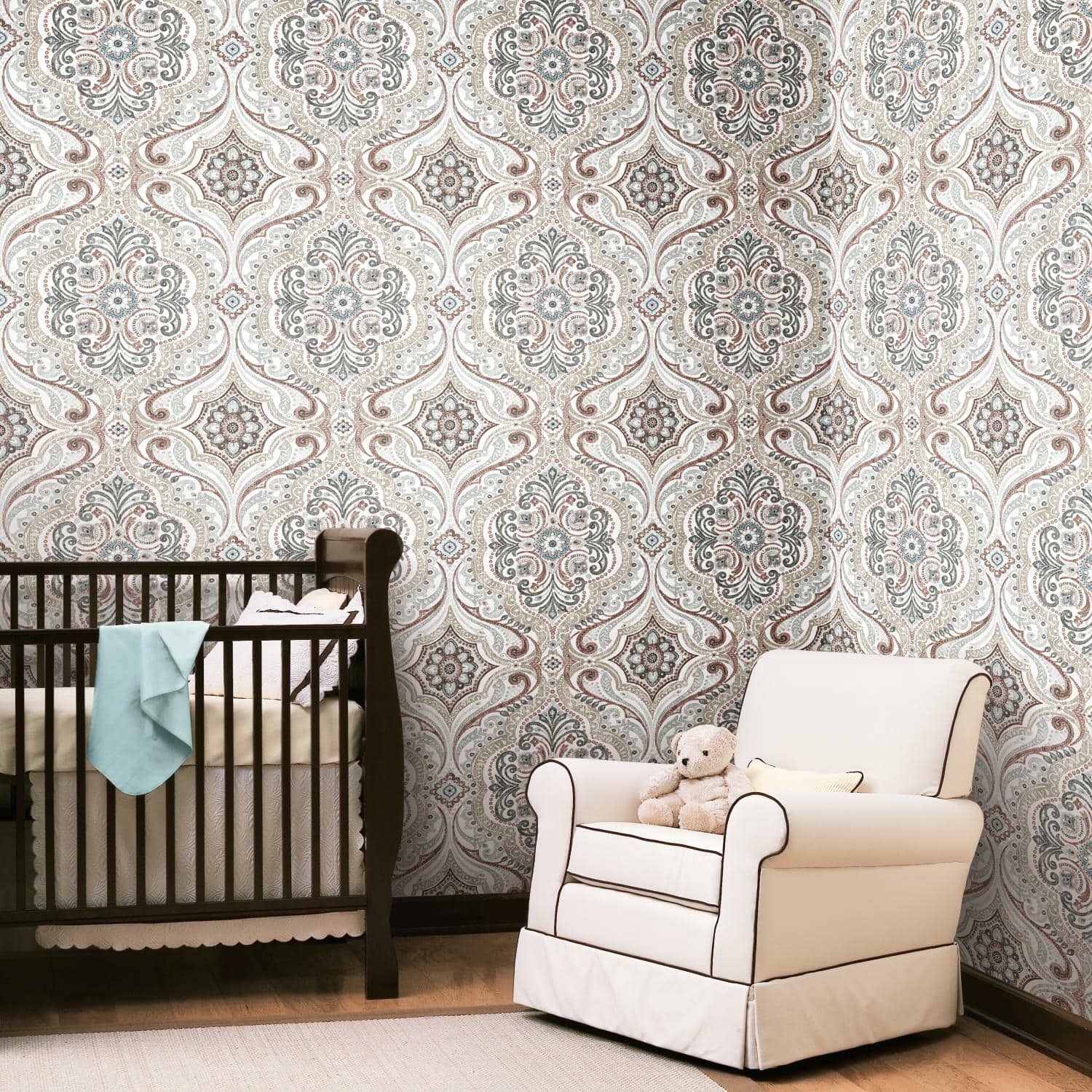 RoomMates Bohemian Damask Peel &#x26; Stick Wallpaper