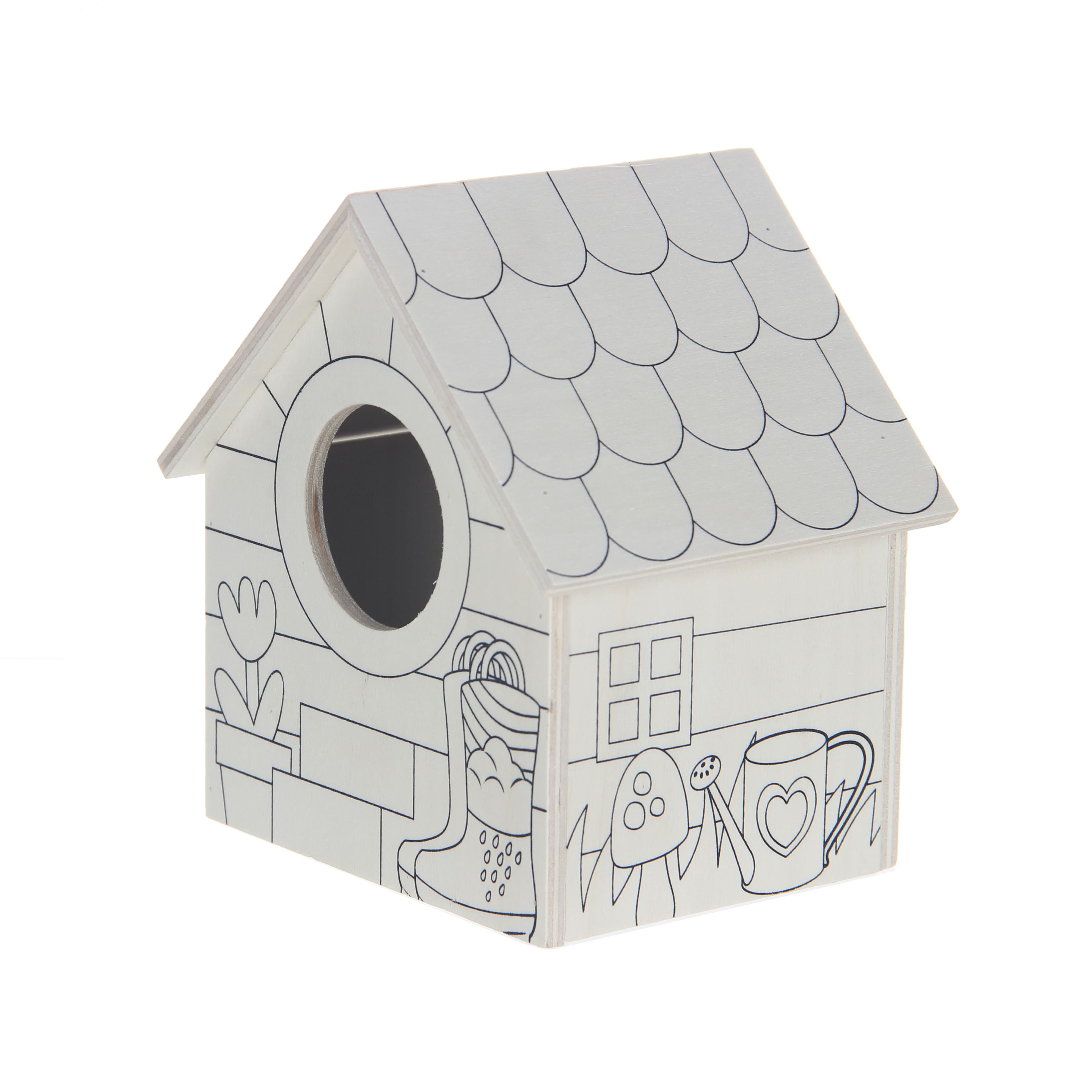 Wood Rainboots Birdhouse Kit by Creatology&#x2122;