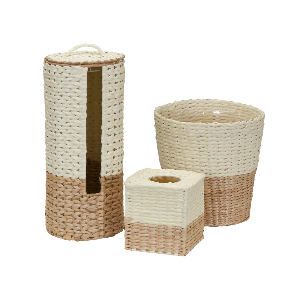 Household Essentials Wicker Bathroom Accessories Set