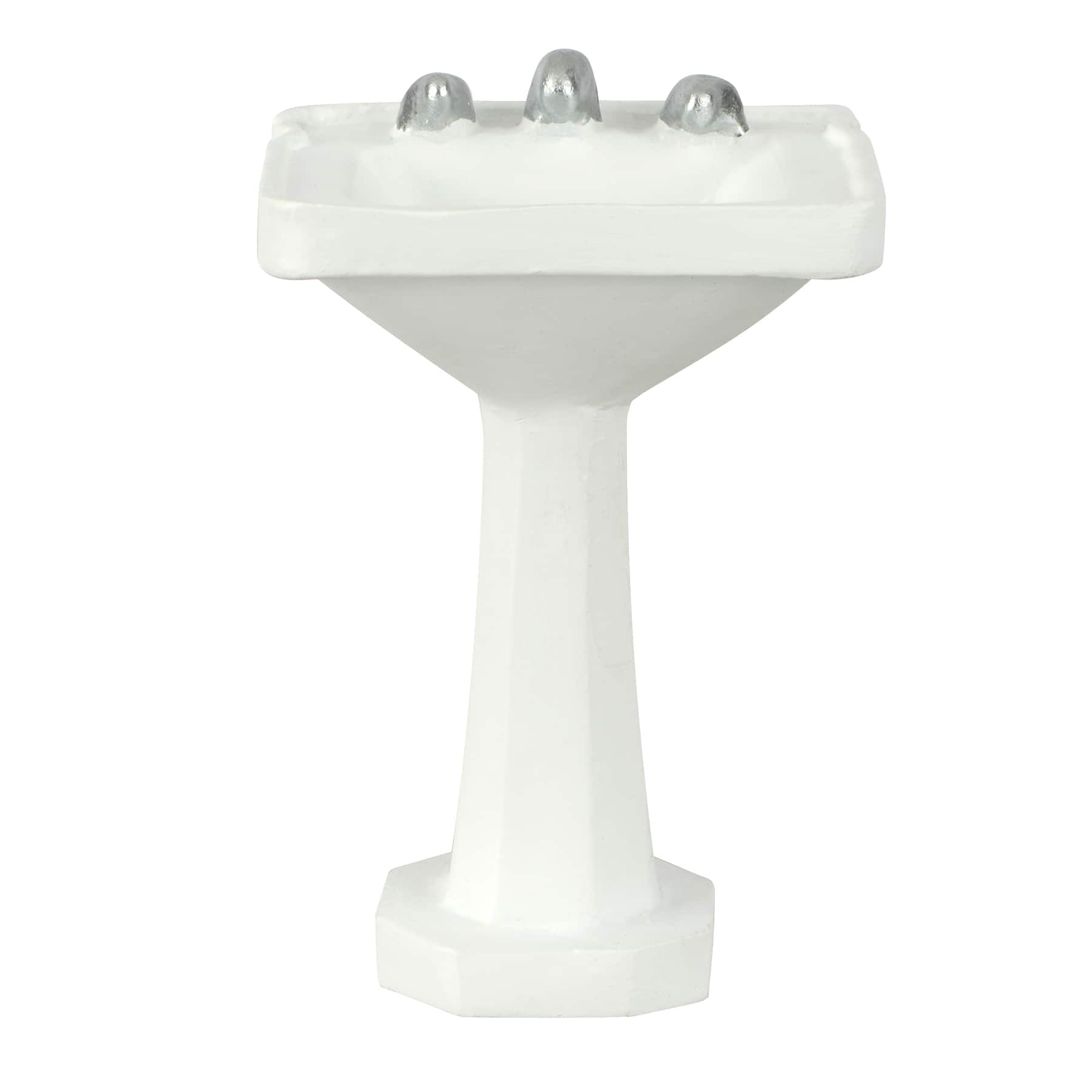 Mini White Bathroom Sink by Make Market&#xAE;