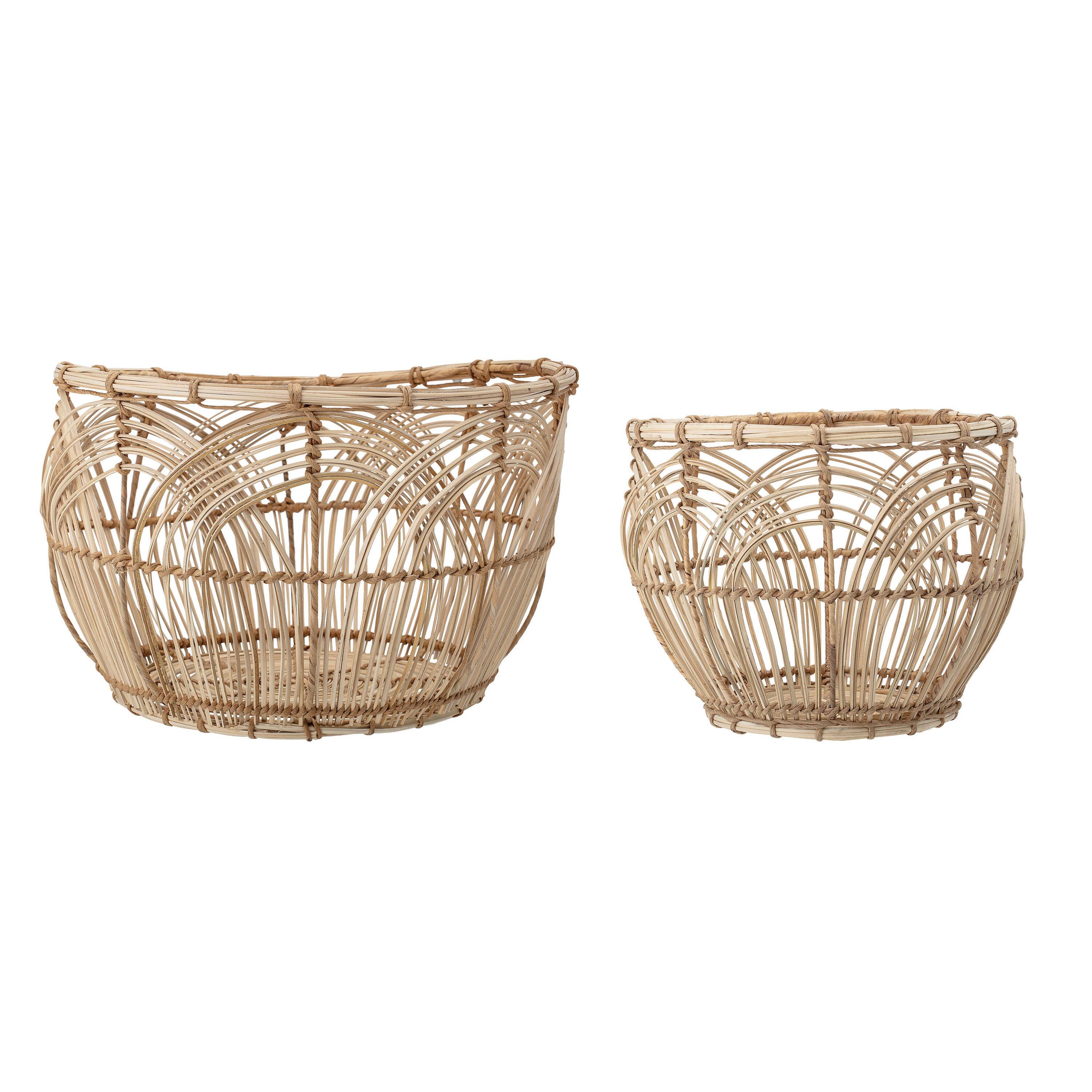 Hello Honey® Natural Handmade Decorative Rattan Basket Set
