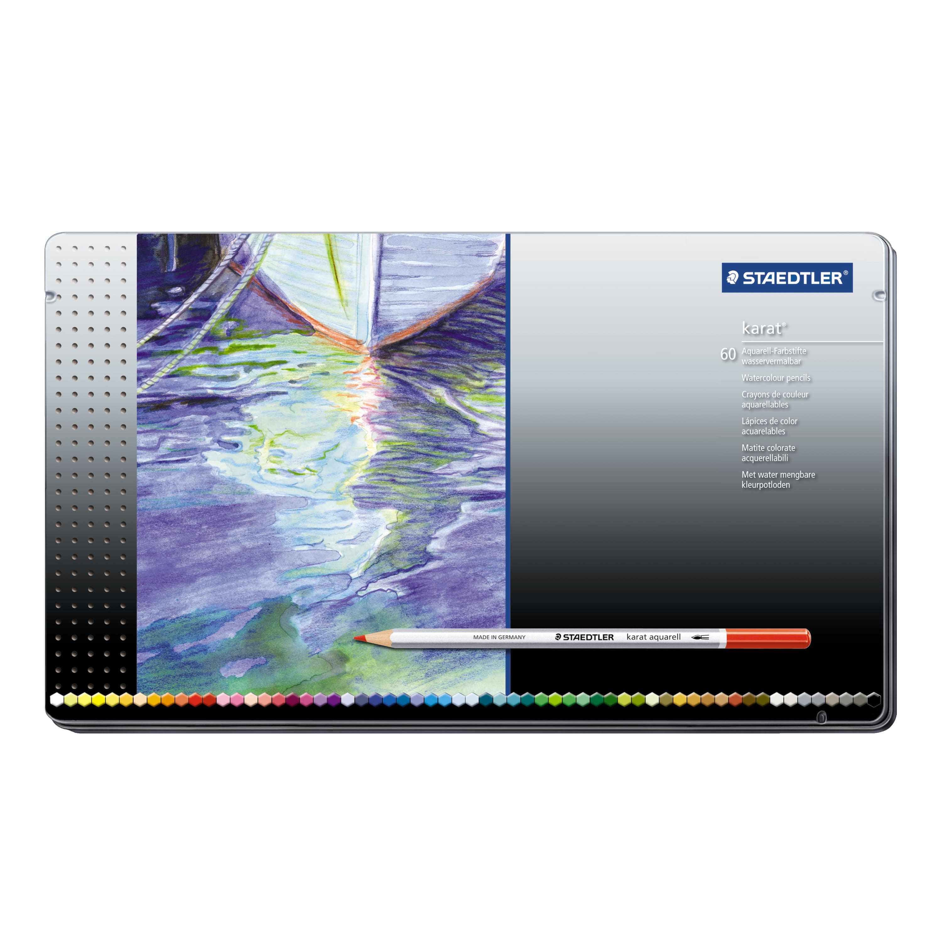 【未使用おまけ付】STAEDTLER karat aquarell 60本セット Amazon | STAEDTLER ステッドラー カラト アクェレル水彩色鉛筆