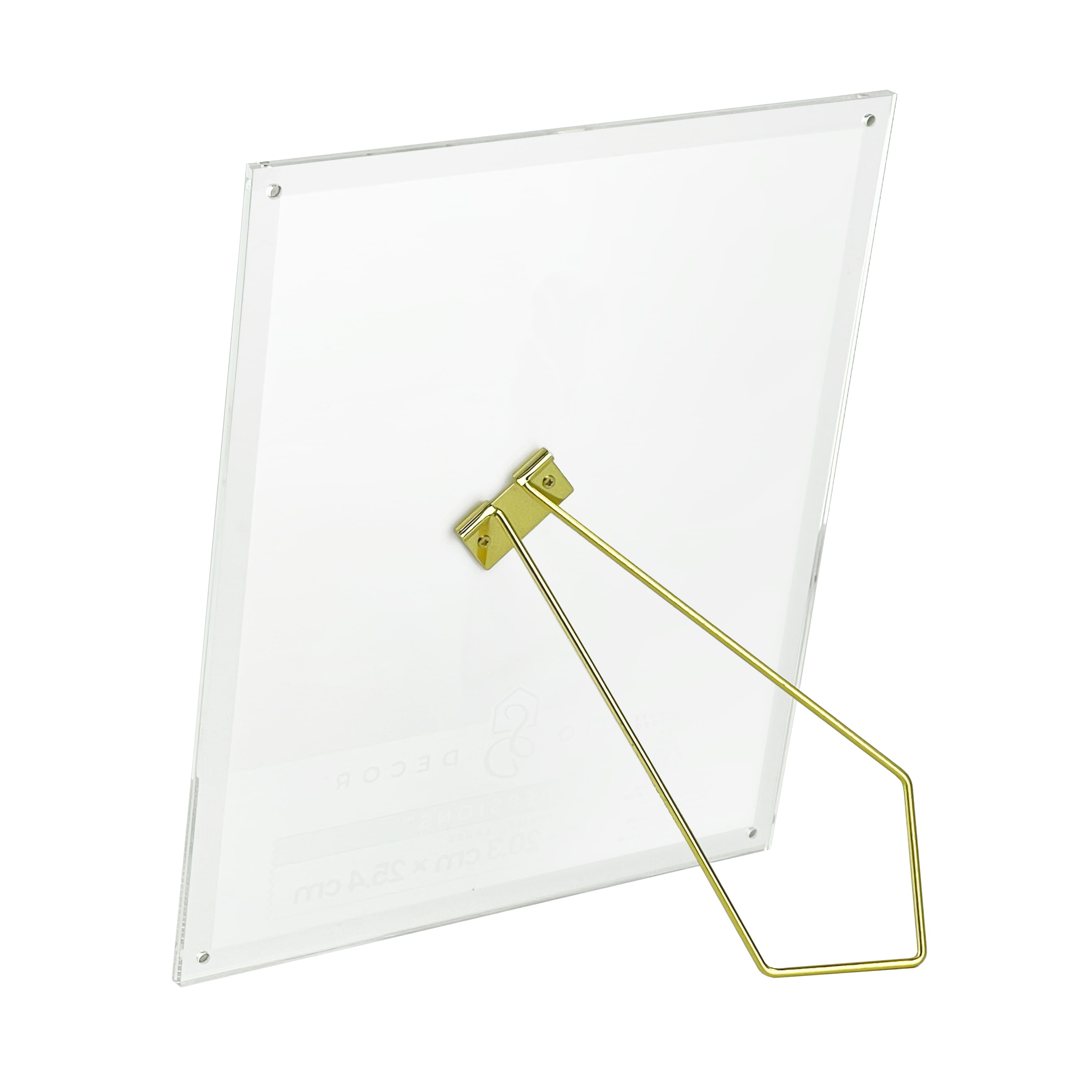 Expressions&#x2122; Clear Acrylic Float Frame with Gold Metal Easel by Studio D&#xE9;cor&#xAE;