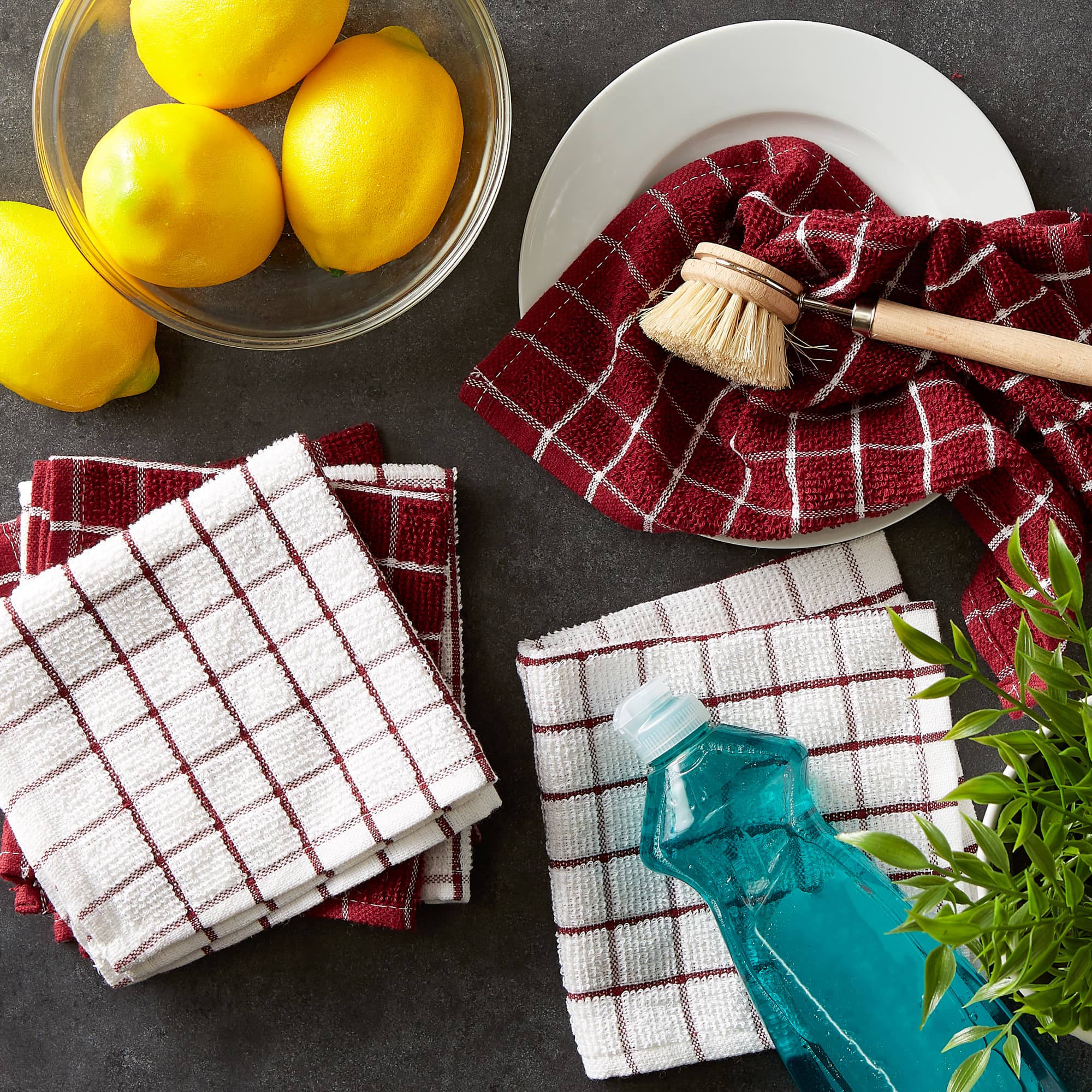 DII® Wine Combo Windowpane Dishcloth (Set of 6)