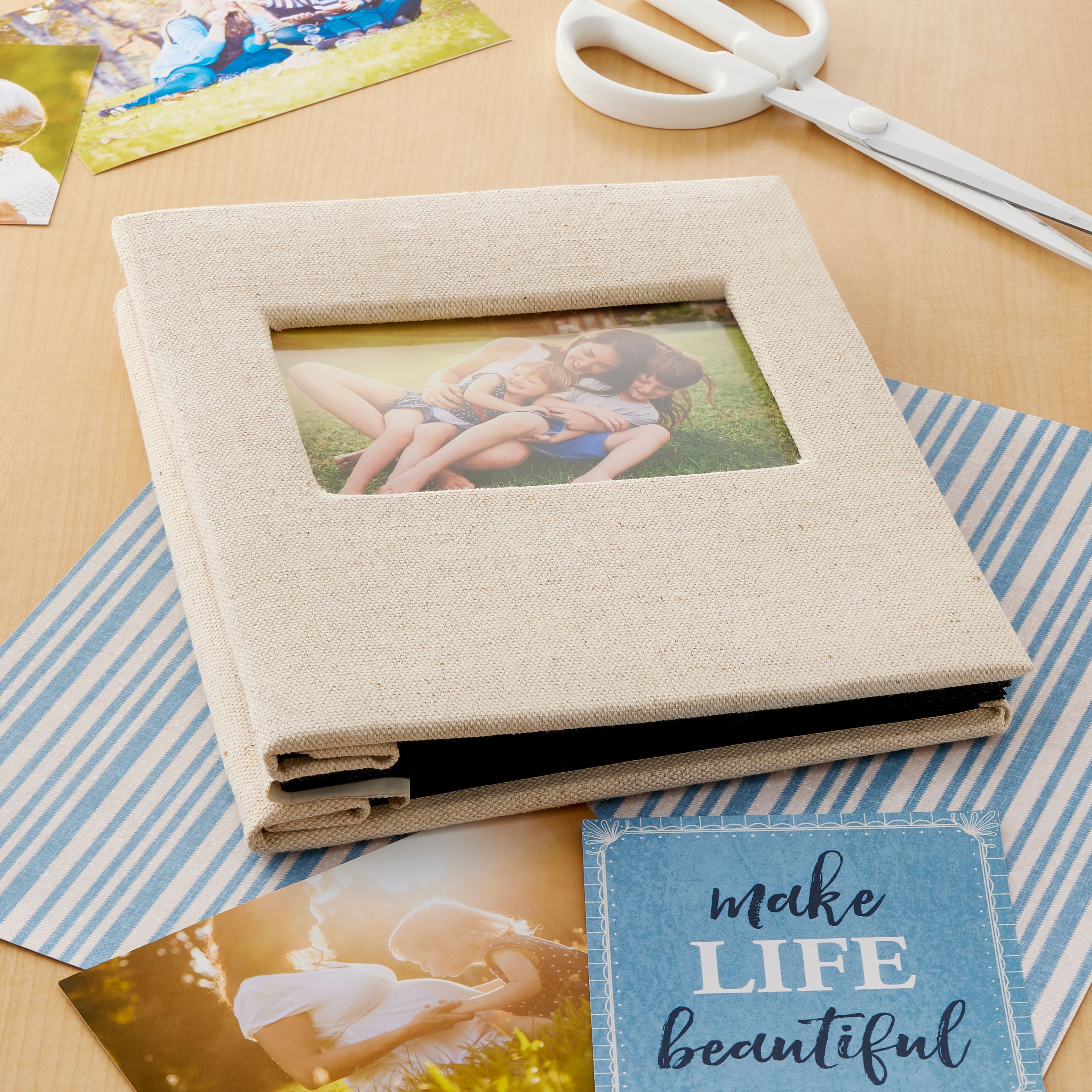 6 Pack: Oat 2-Up Photo Album by Recollections™, 8" x 9"