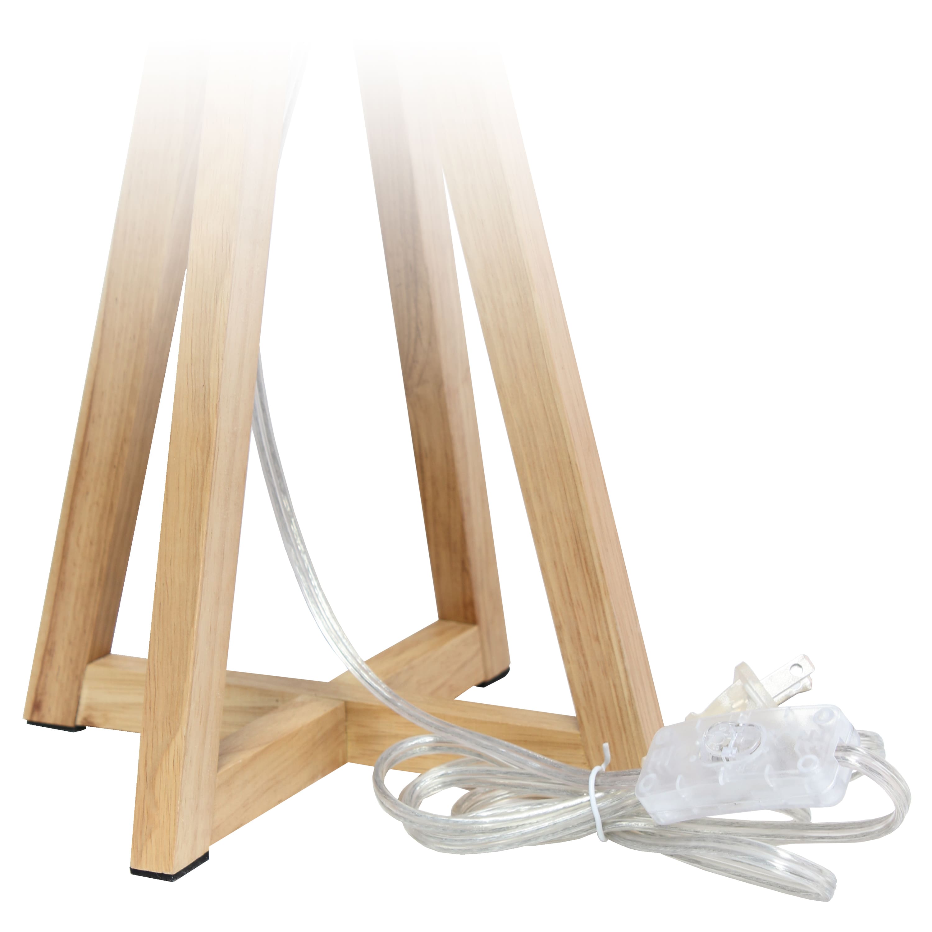 Simple Designs 19&#x22; Interlocked Triangular Table Lamp with White Shade