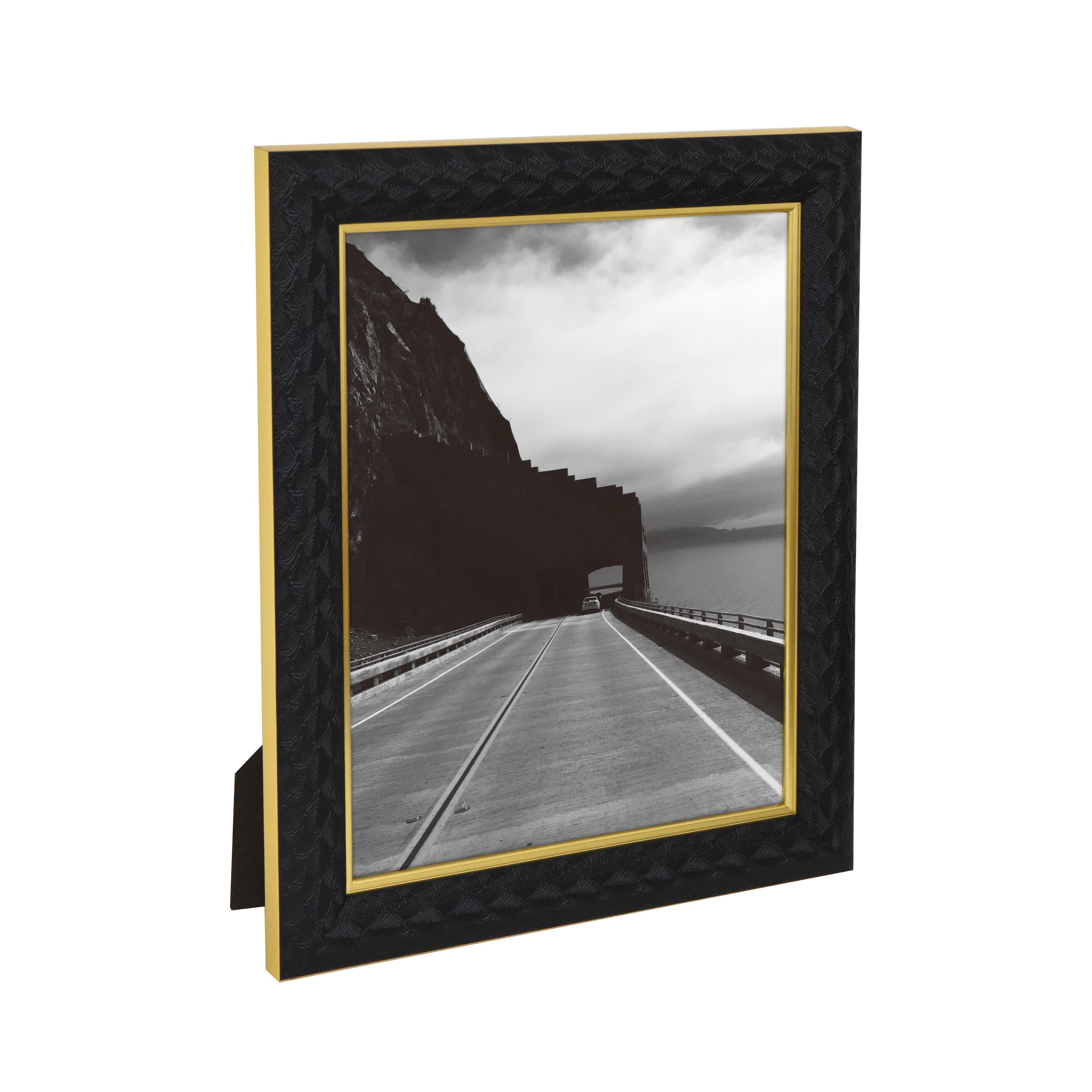 8&#x22; x 10&#x22; Black Textured Tabletop Frame by Studio D&#xE9;cor&#xAE; Treasured Finds