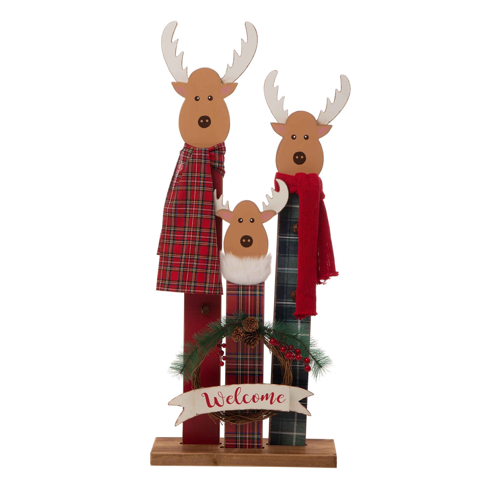 Glitzhome 35 Wooden Reindeer Family Porch Sign Michaels