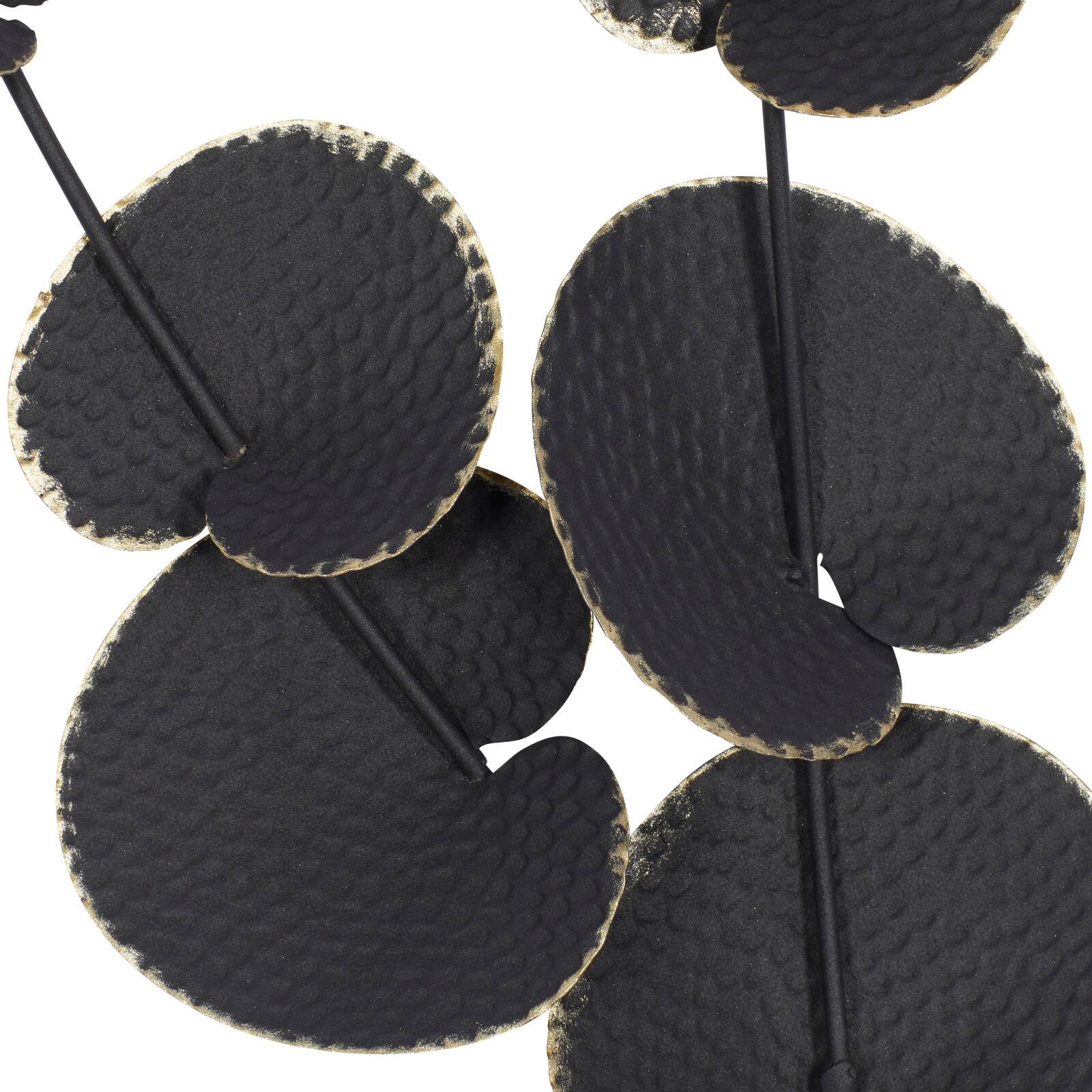 36&#x22; Black Metal Contemporary Wall D&#xE9;cor