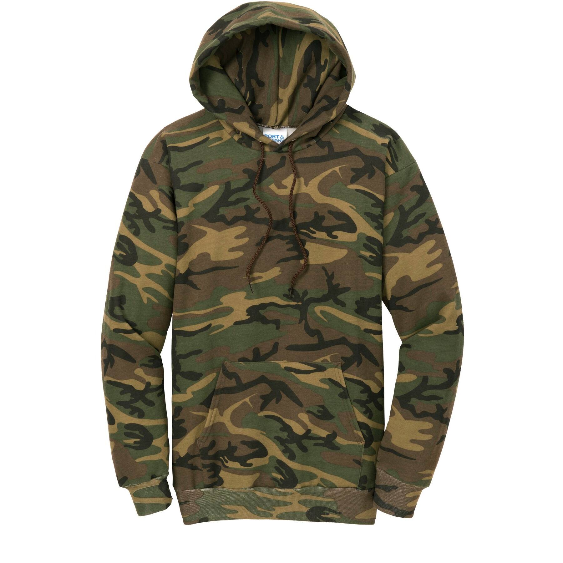 Port & Company® Camo Core Fleece Pullover Hooded Sweatshirt