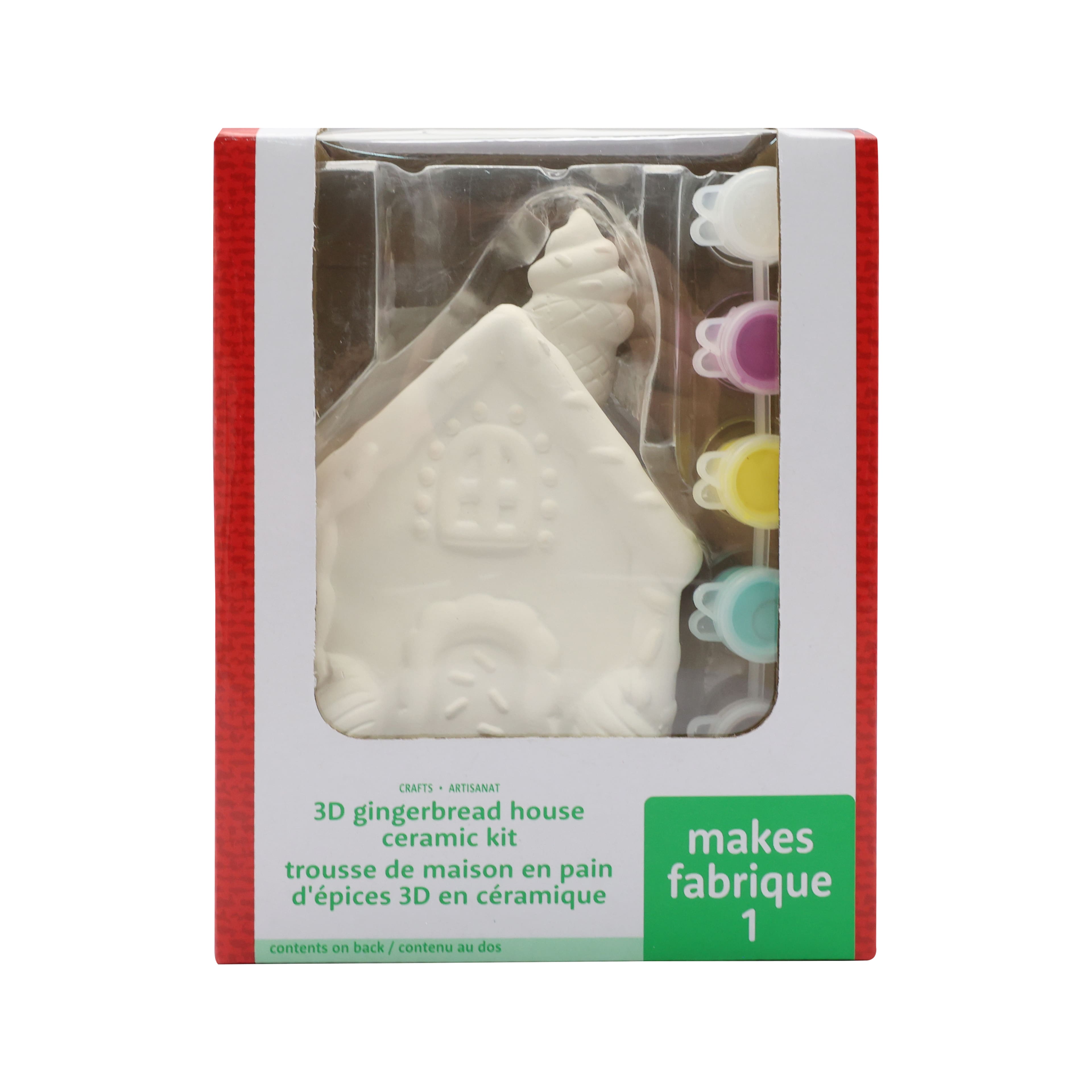 Christmas 3D Gingerbread House Ceramic Kit by Creatology&#x2122;