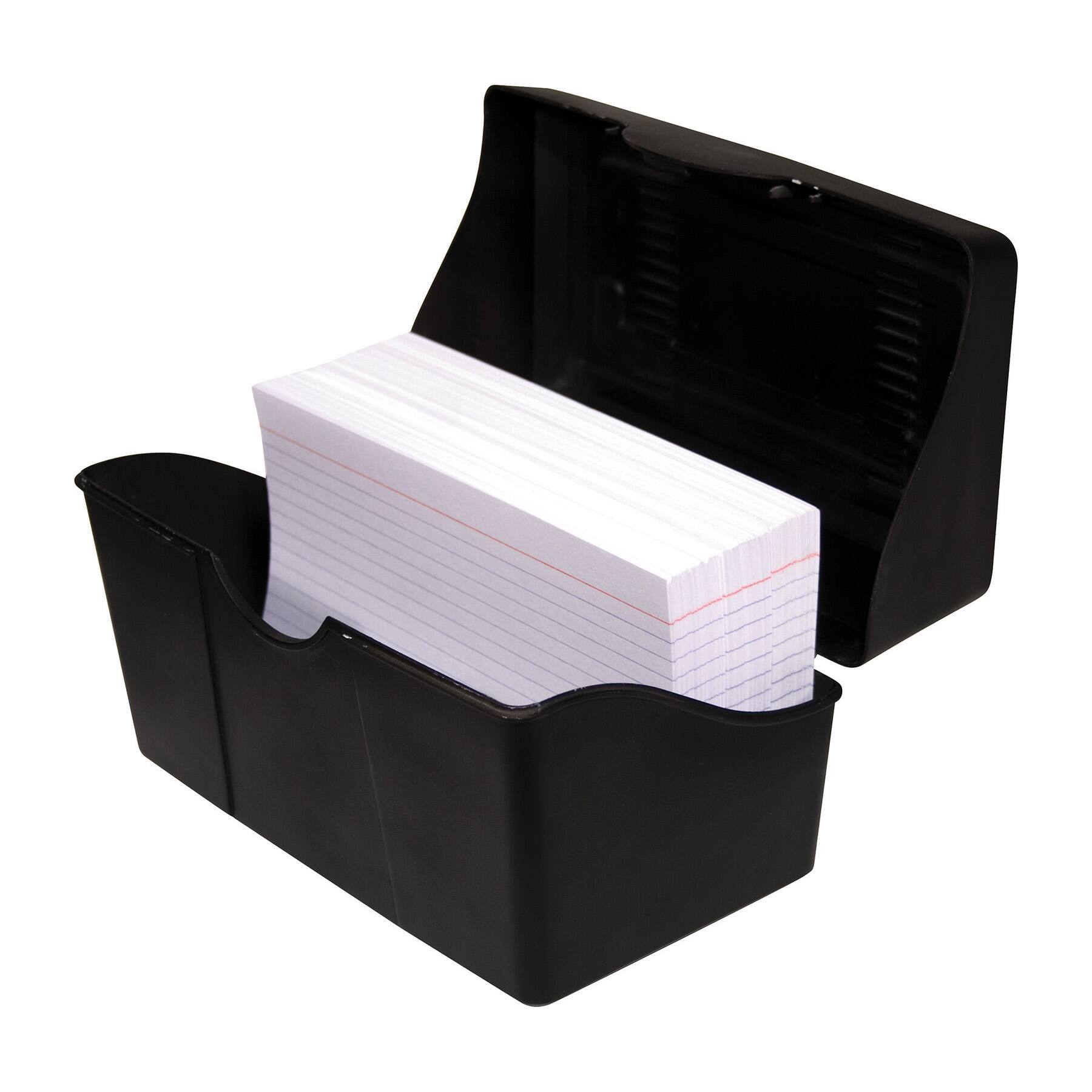 Innovative Storage Designs Black Index Card Holder