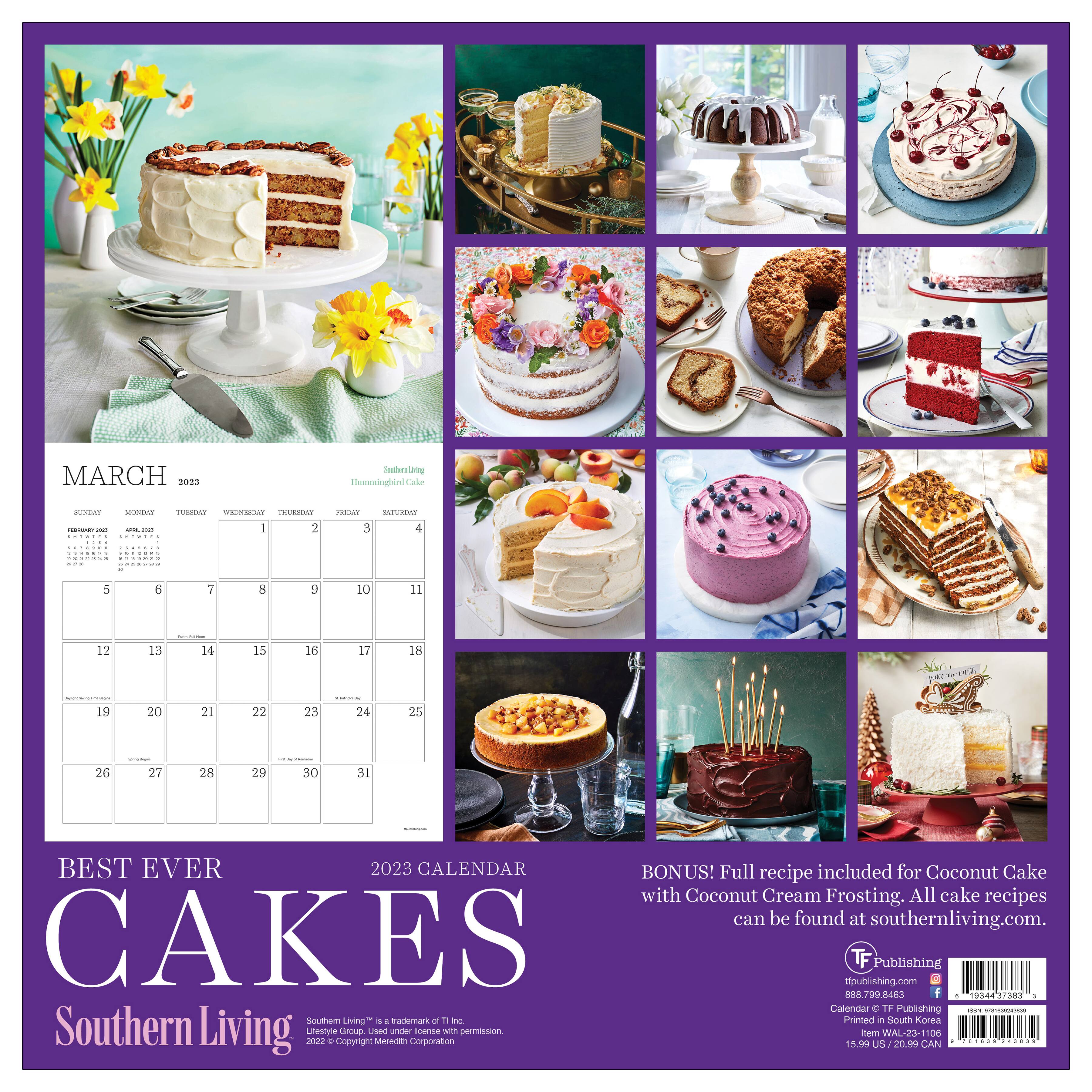 2023 Southern Living Best Ever Cakes Wall Calendar Michaels