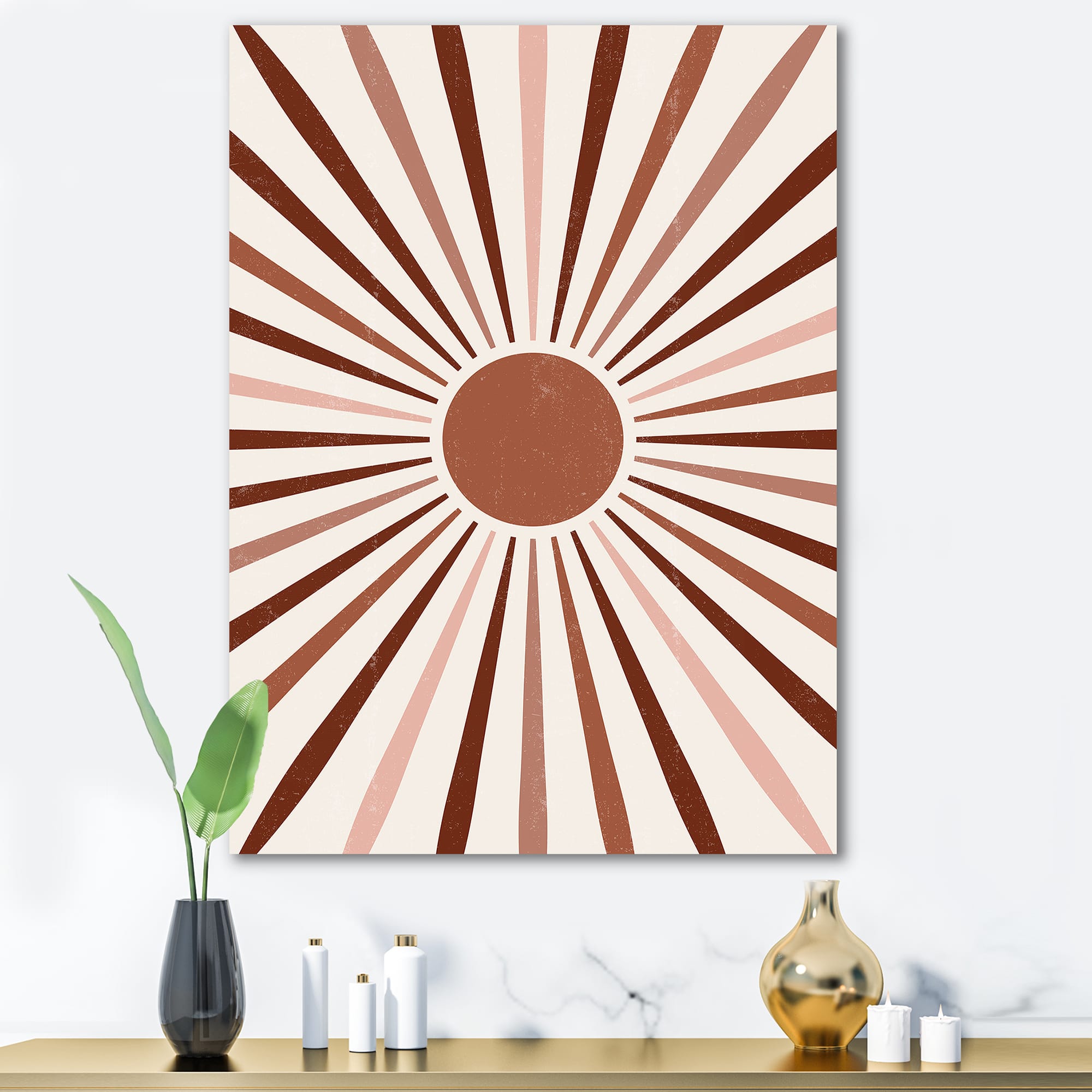 Designart - Geometric Radiant Sun