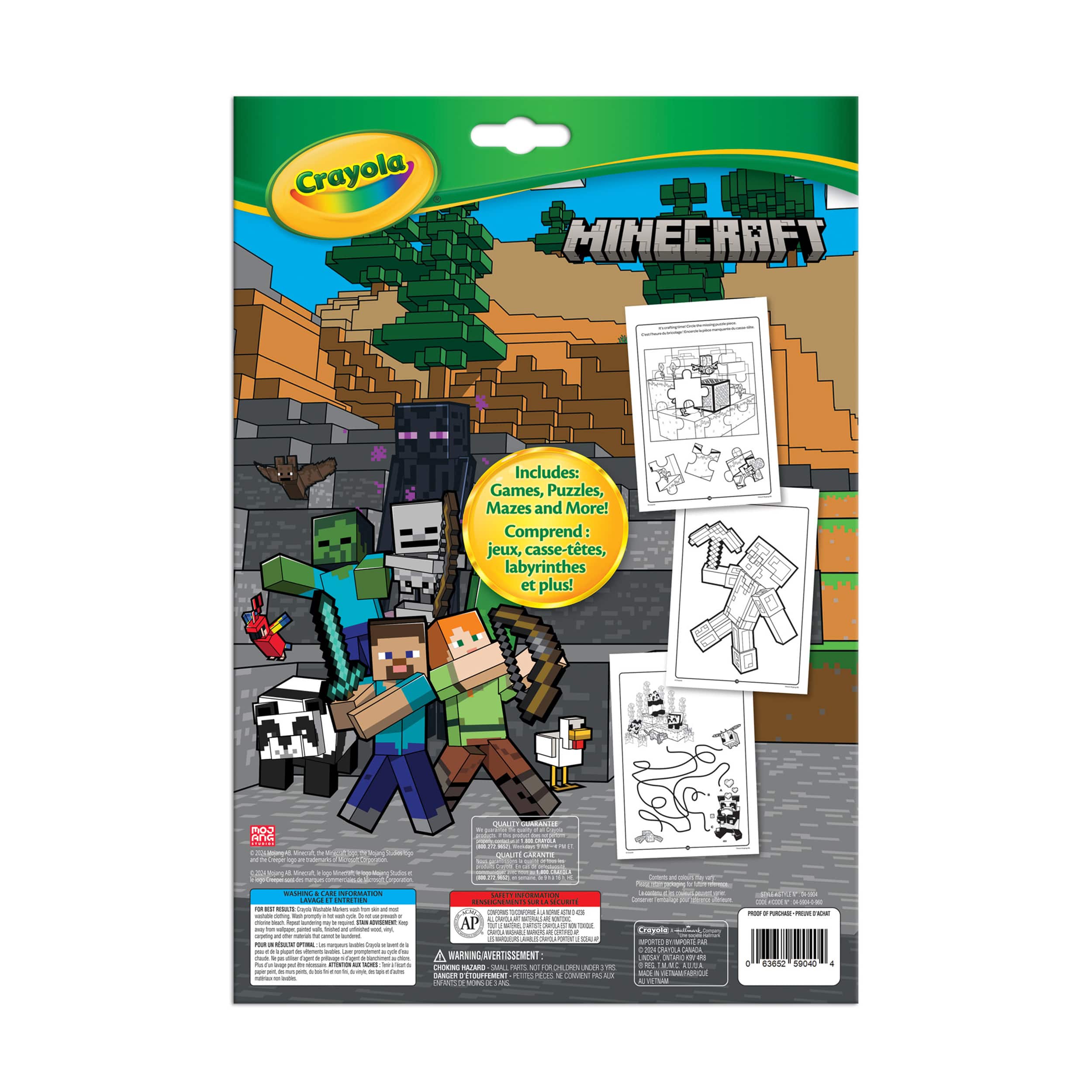 Crayola® Minecraft Colouring & Activity Pad