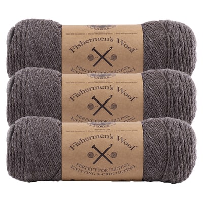 Lion Brand Yarn 150-126K Fishermen's Wool Yarn, Nature's Brown : :  Home