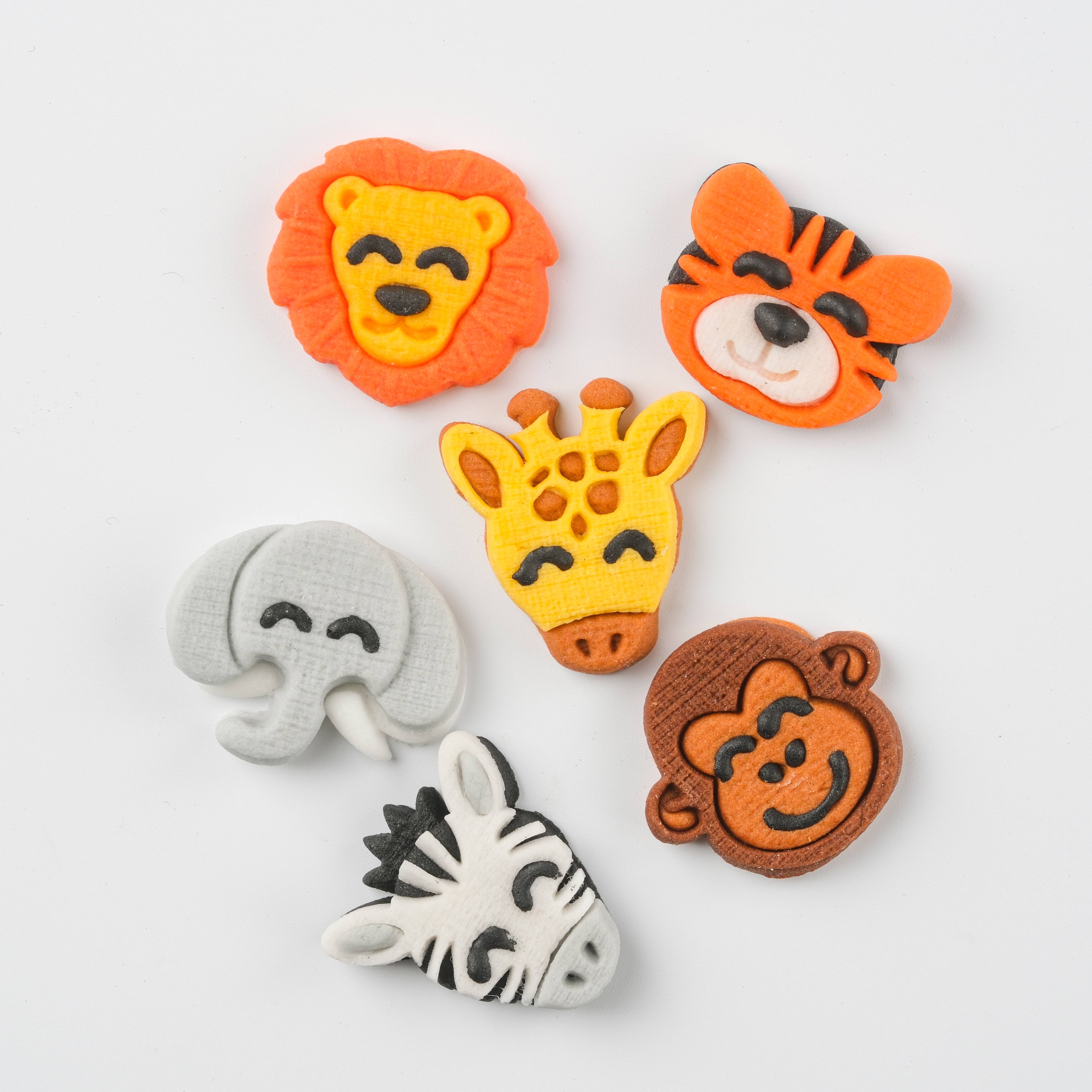 PME Cake Sweet Street&#xAE; Zoo Animals Icing Decorations