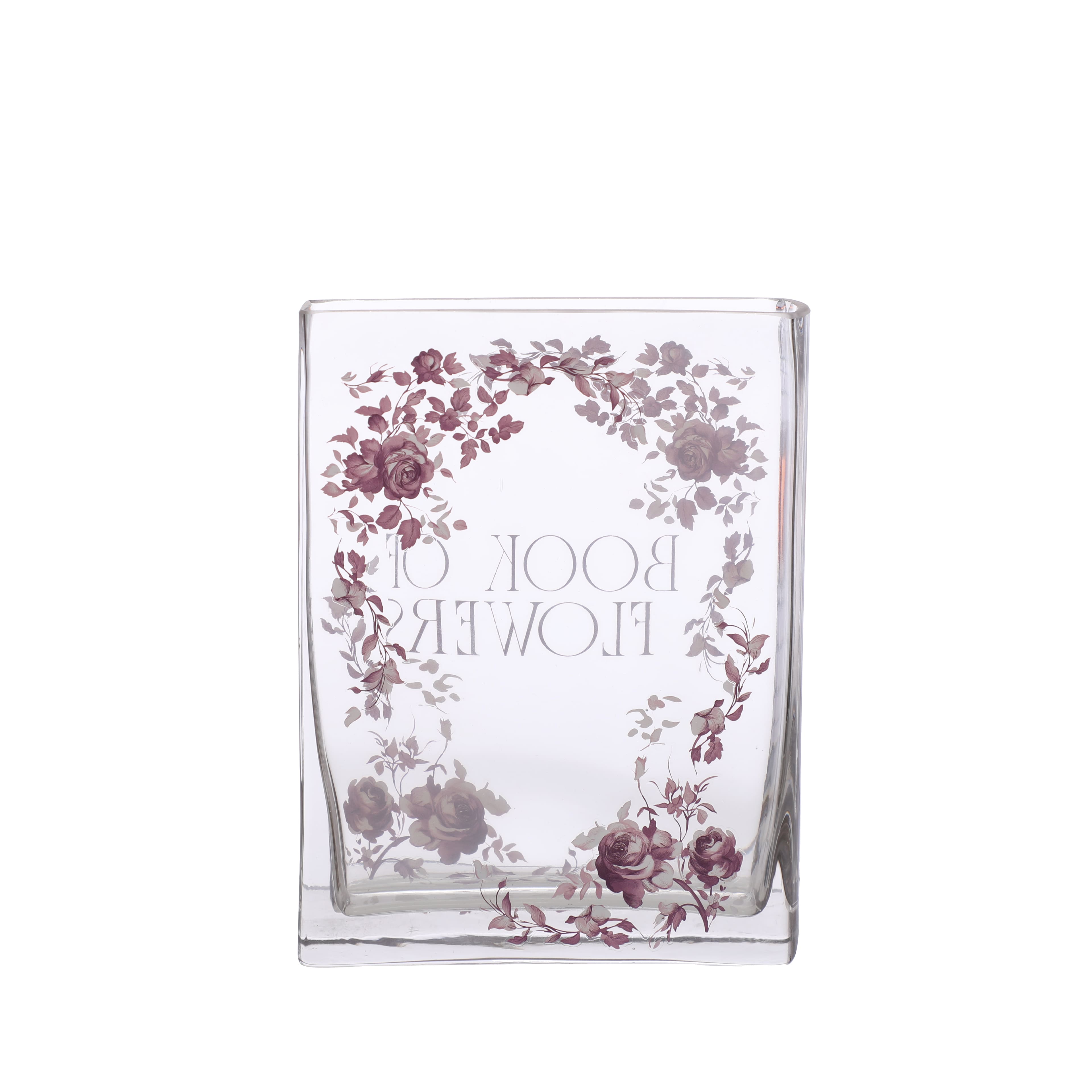 8&#x22; Book of Flowers Decorative Glass Container by Ashland&#xAE;
