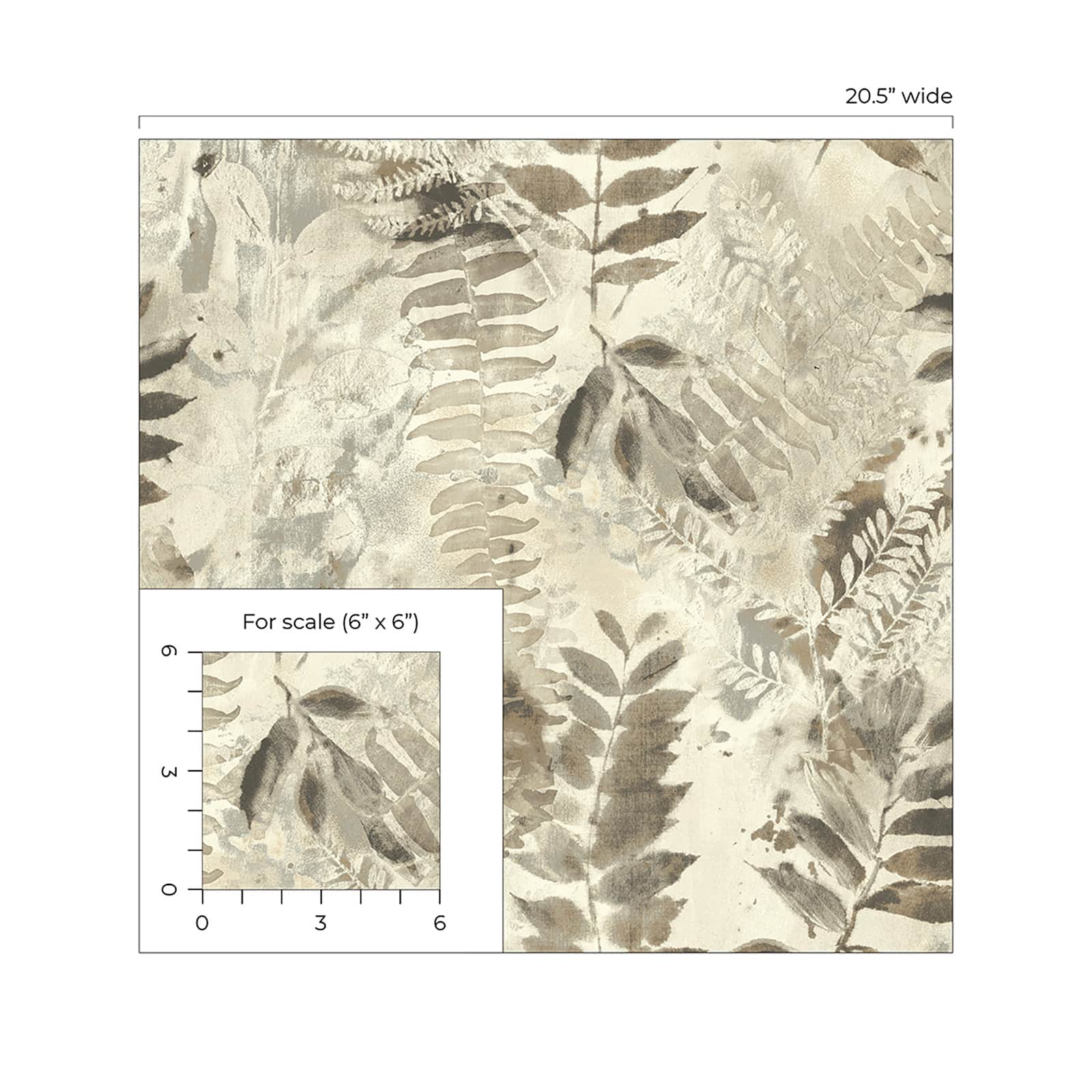 Surface Style Fern Memory Peel &#x26; Stick Wallpaper