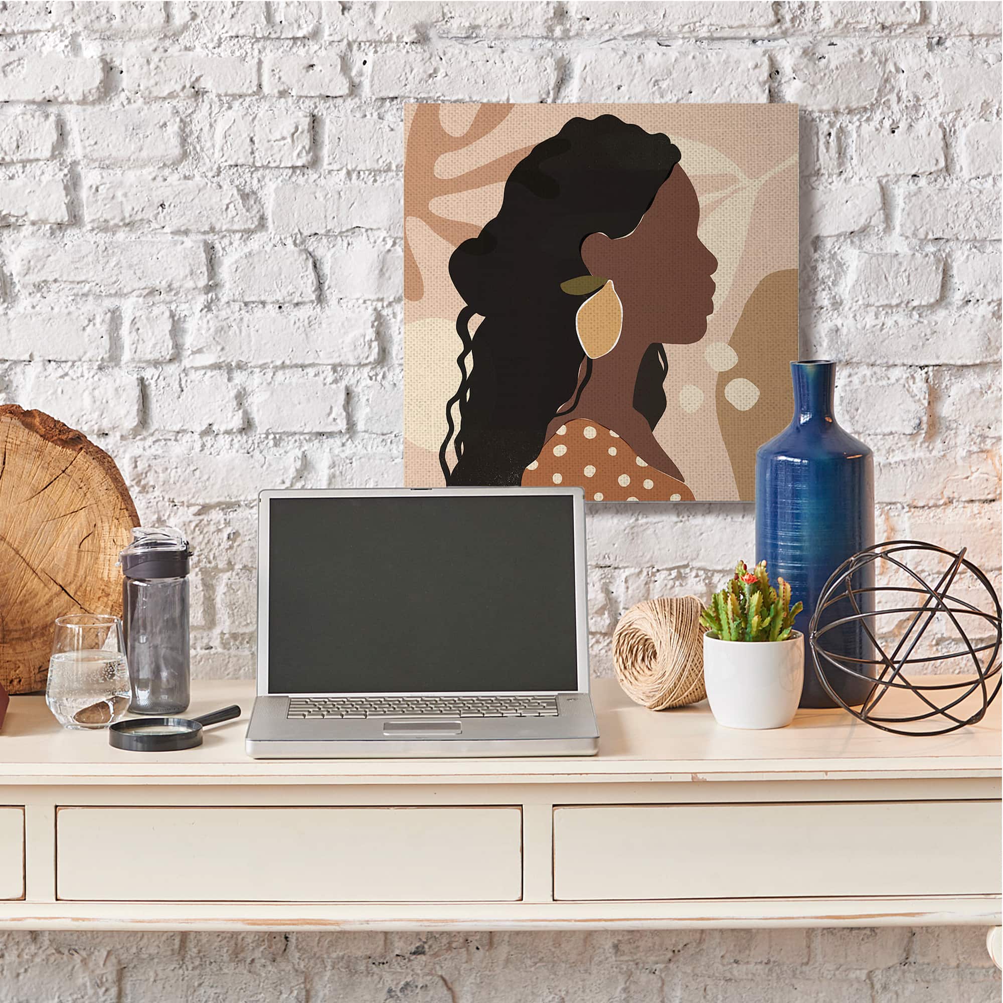 Stupell Industries Woman With Lemon Earrings Canvas Wall Art