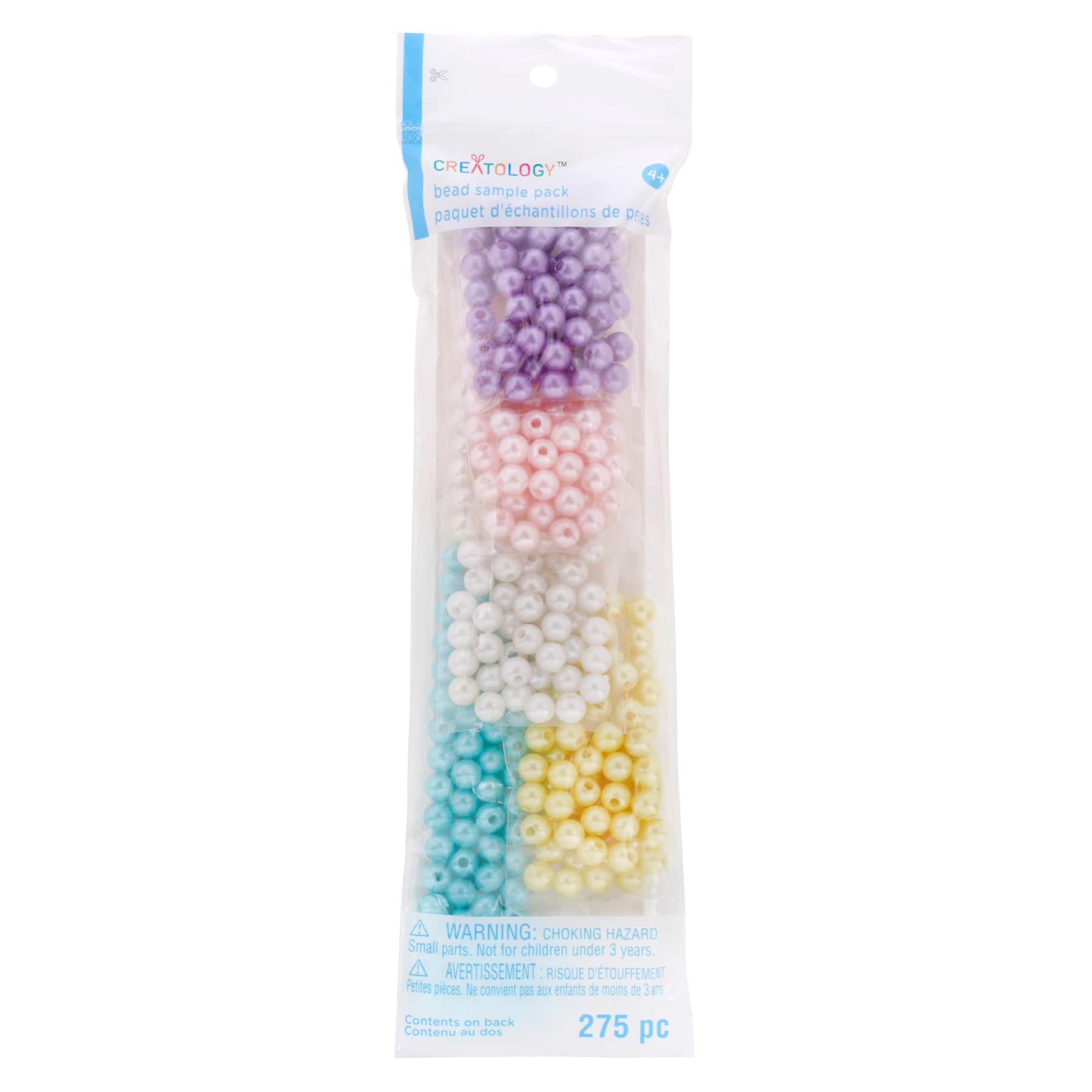 12 Packs: 275 ct. (3,300 total) Pastel Pearl Bead Sample Pack by Creatology&#x2122;