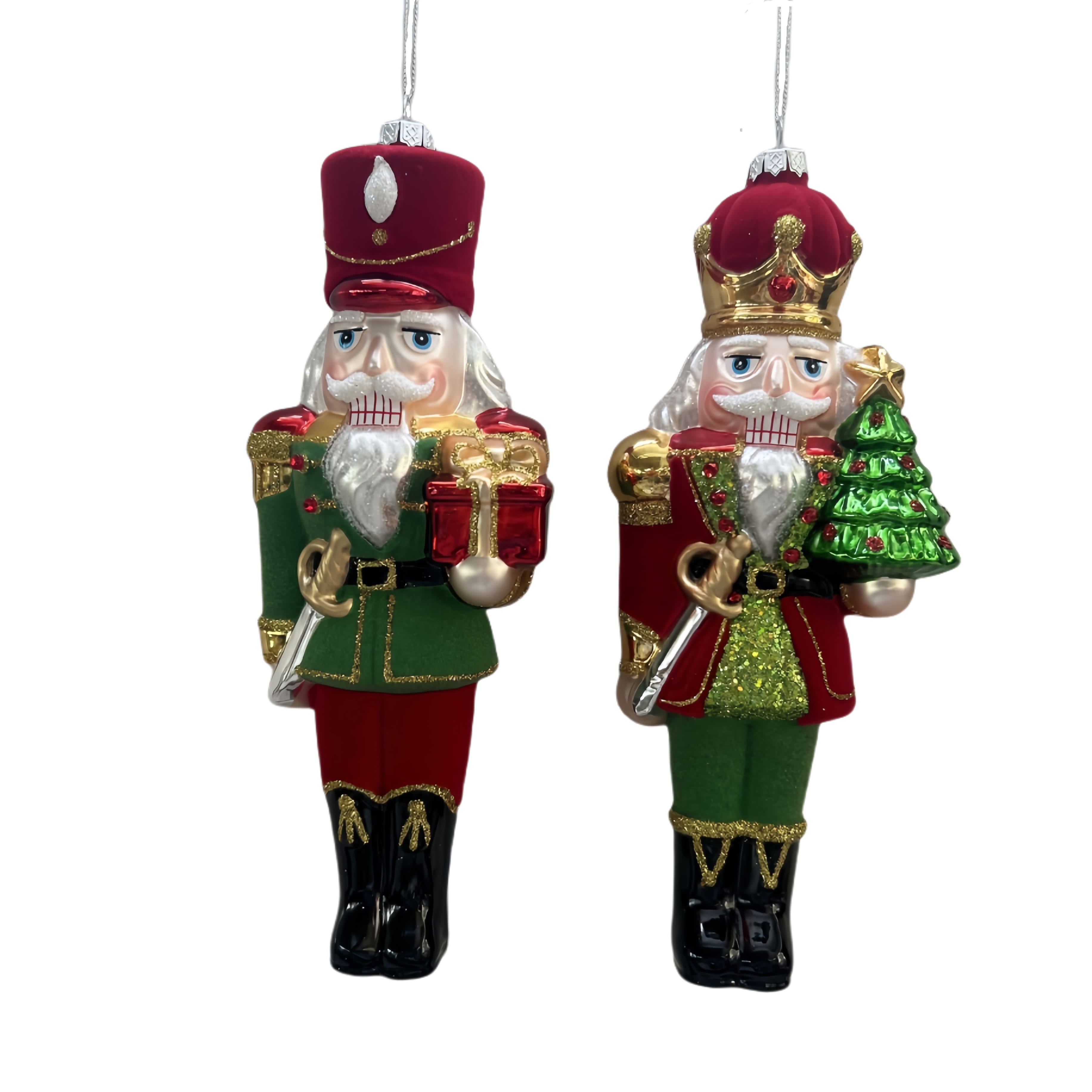 Assorted 8.25" Nutcracker Glass Ornament by Ashland®, 1pc.