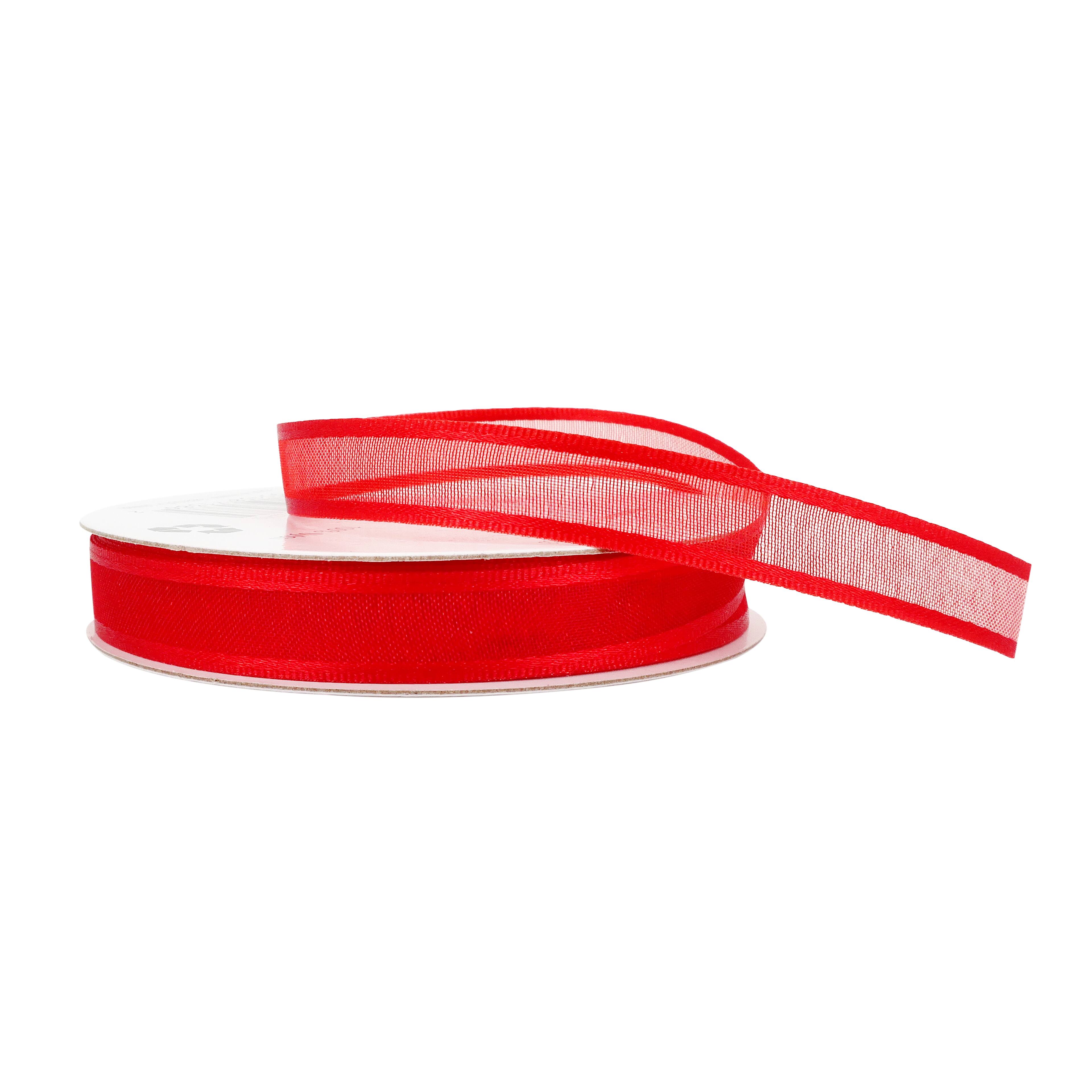 24 Pack: 3/8'' x 5yd. Sheer Satin Edge Ribbon by Celebrate It™