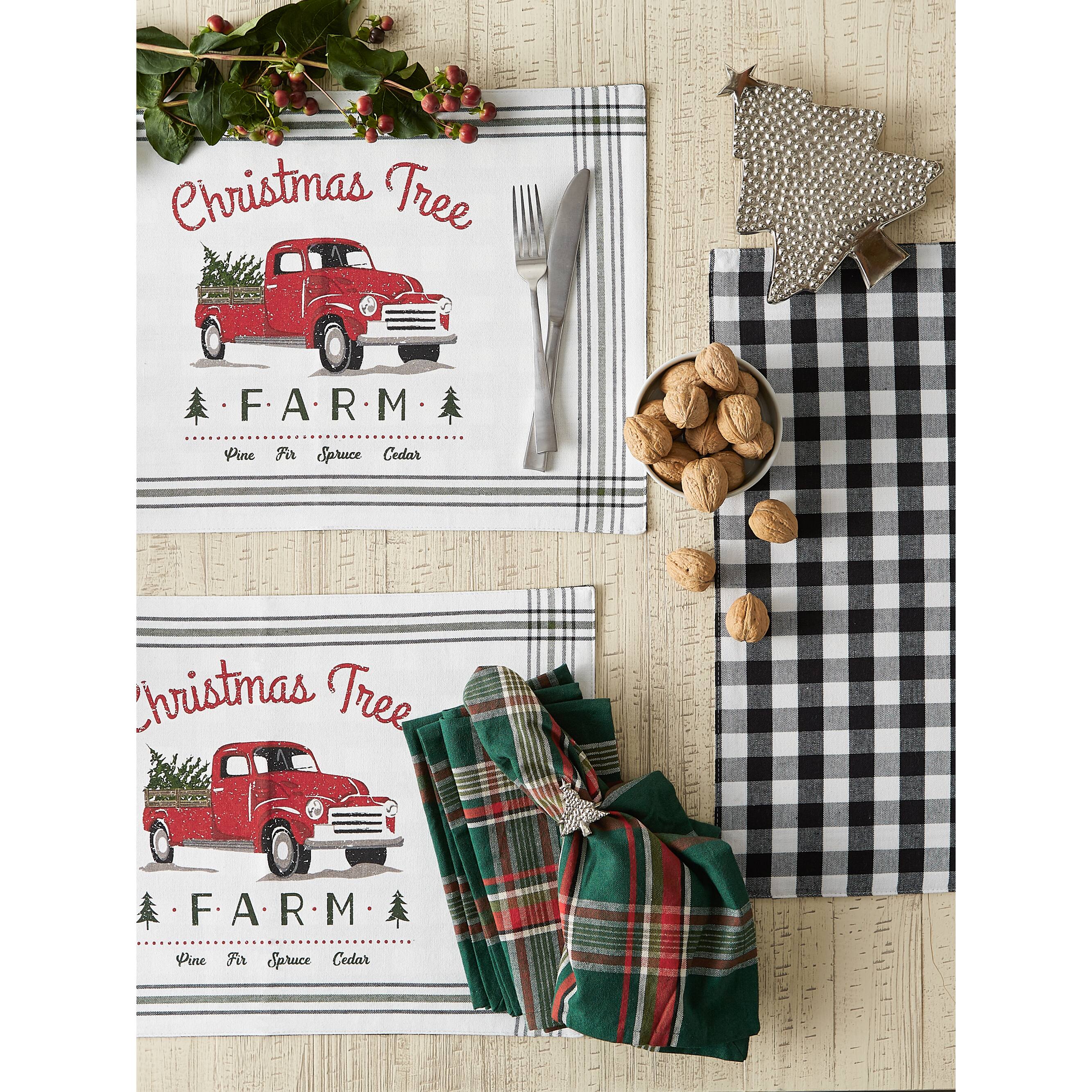 DII&#xAE; Tree Farm Truck Printed Placemats, 6ct.