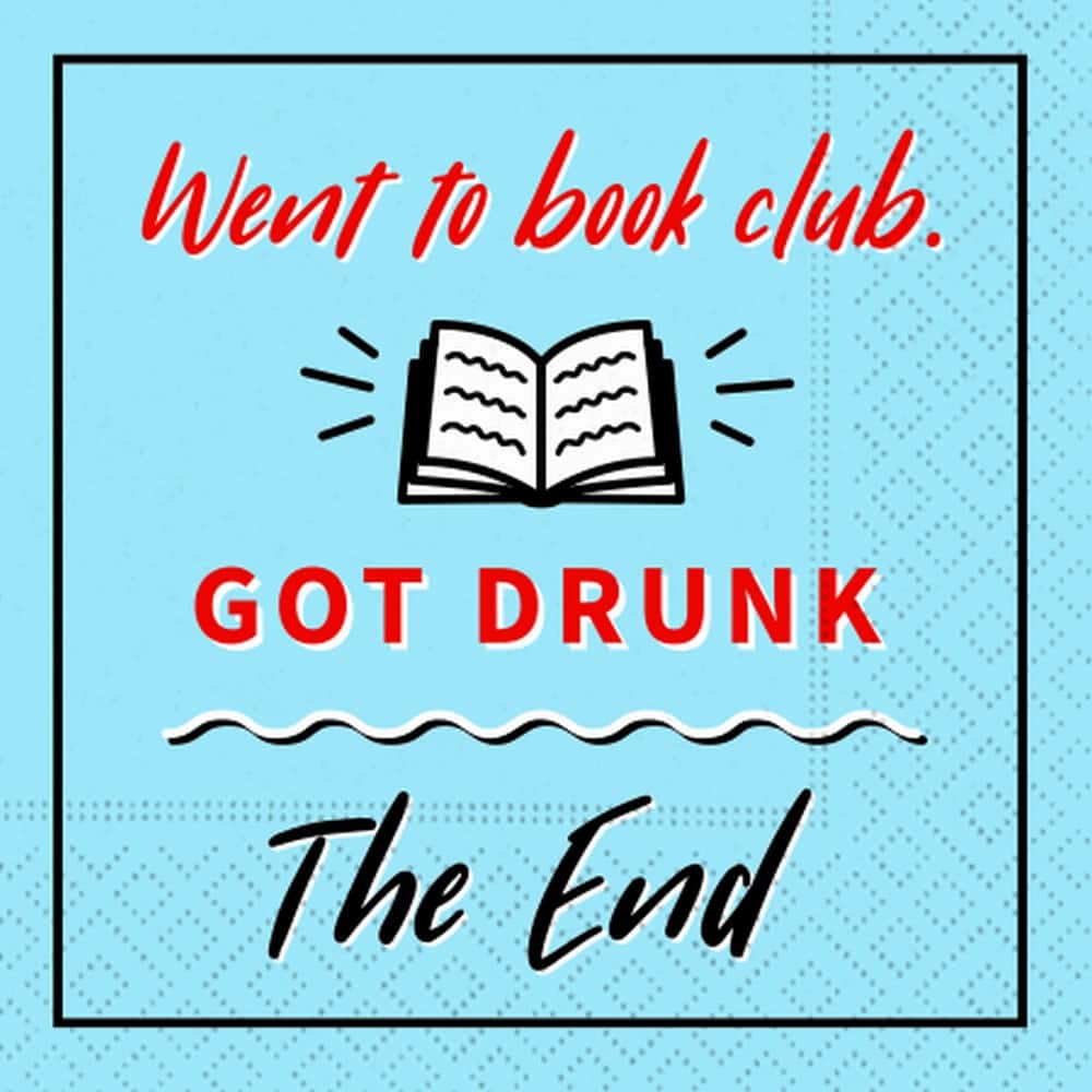 JAM Paper Book Club Cocktail Napkins, 40ct.