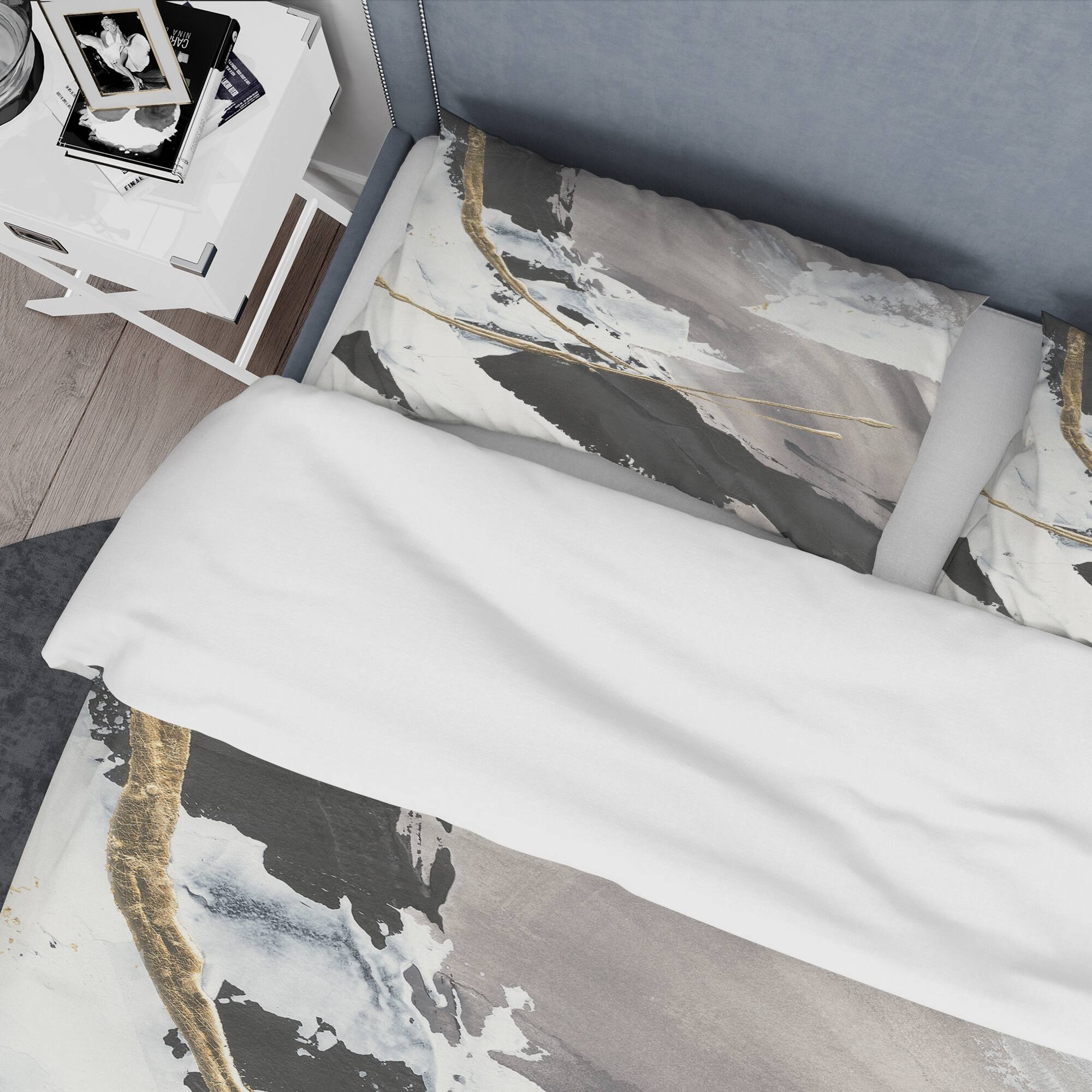 Designart &#x27;Glam Printed Arcs II&#x27; Glam Bedding Set - Duvet Cover &#x26; Shams