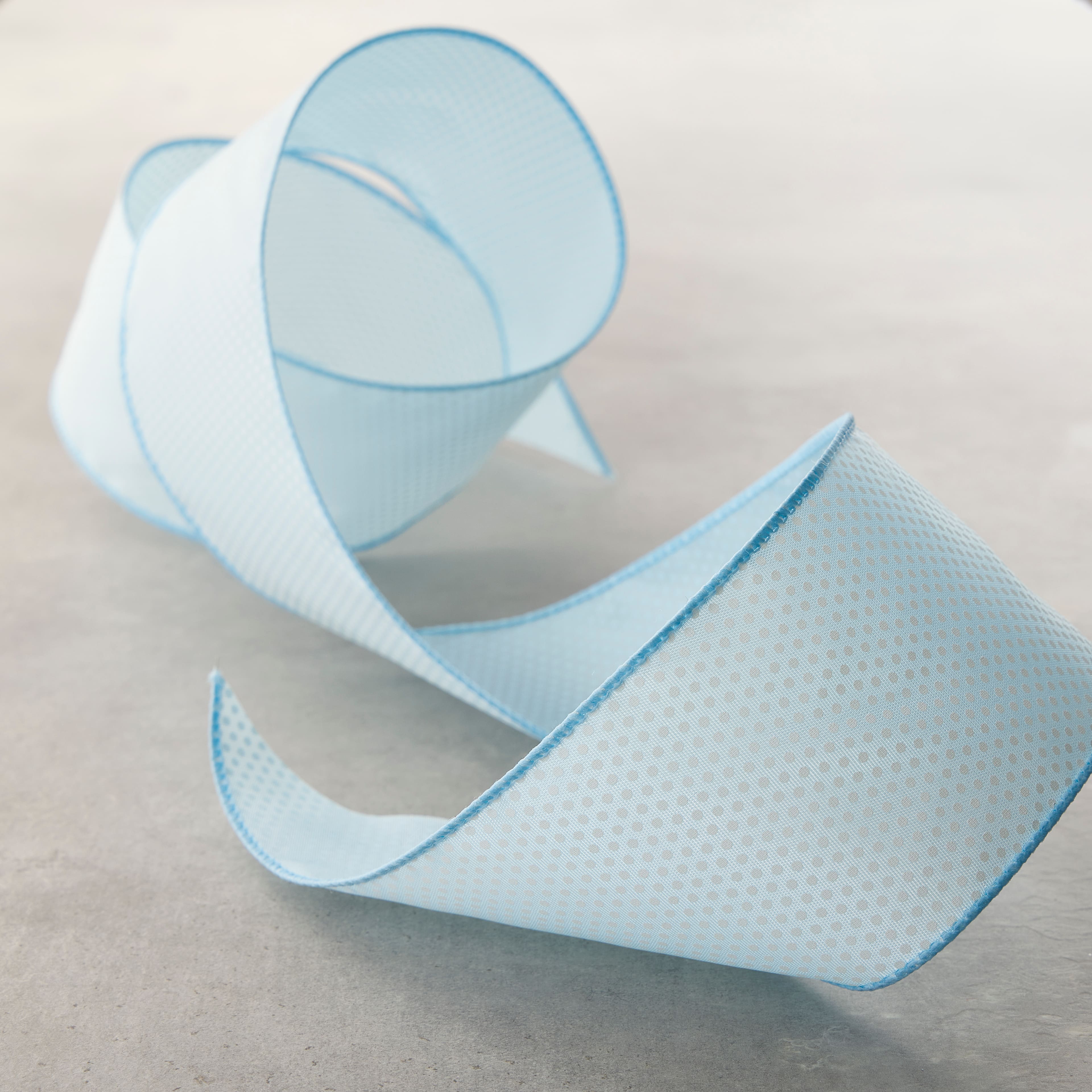 2.5&#x22; x 3yd. Taffeta Wired Polka Dot Ribbon by Celebrate It&#x2122; Classic